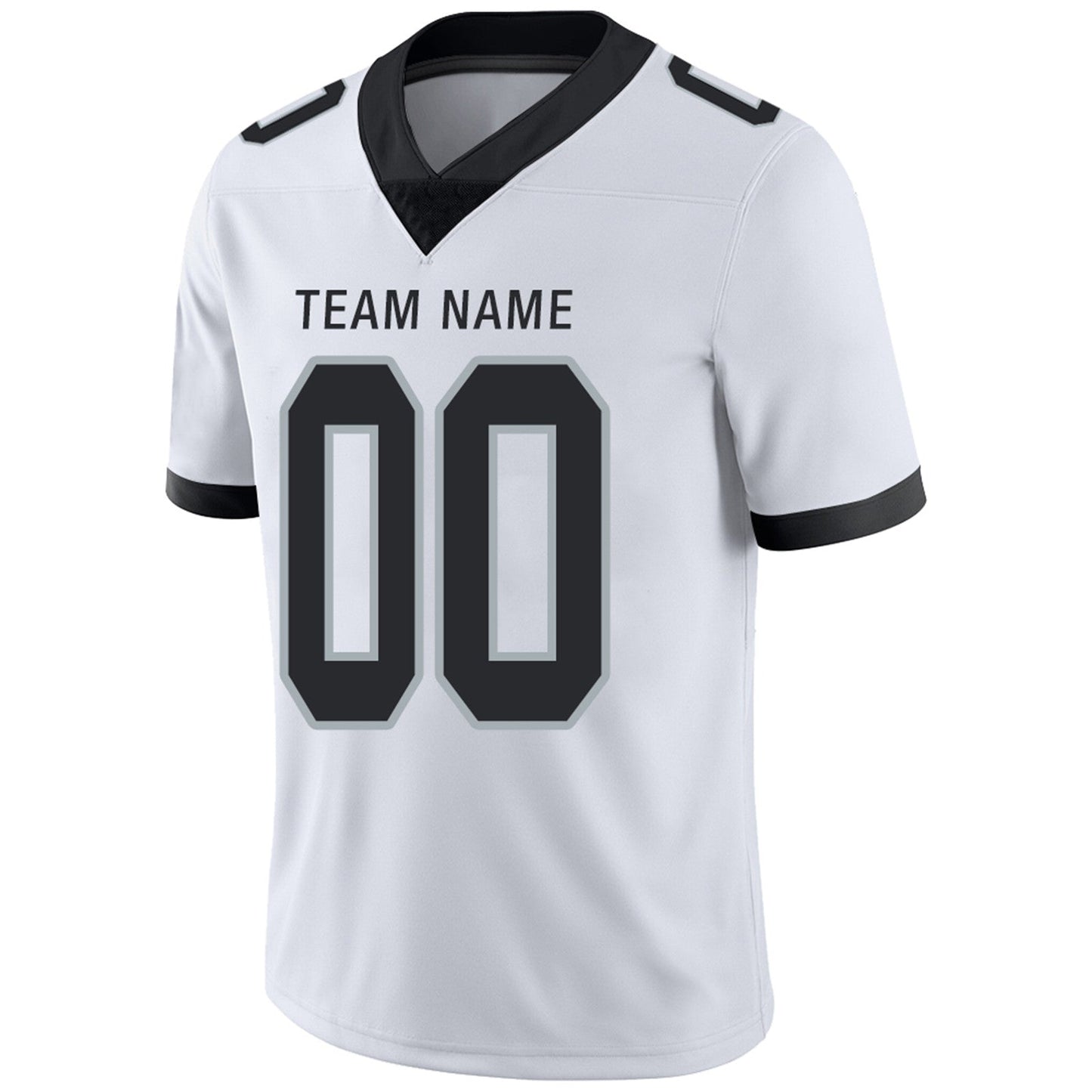 Custom L.Raiders Football Jerseys Team Player or Personalized Design Your Own Name for Men's Women's Youth Jerseys Black view 8