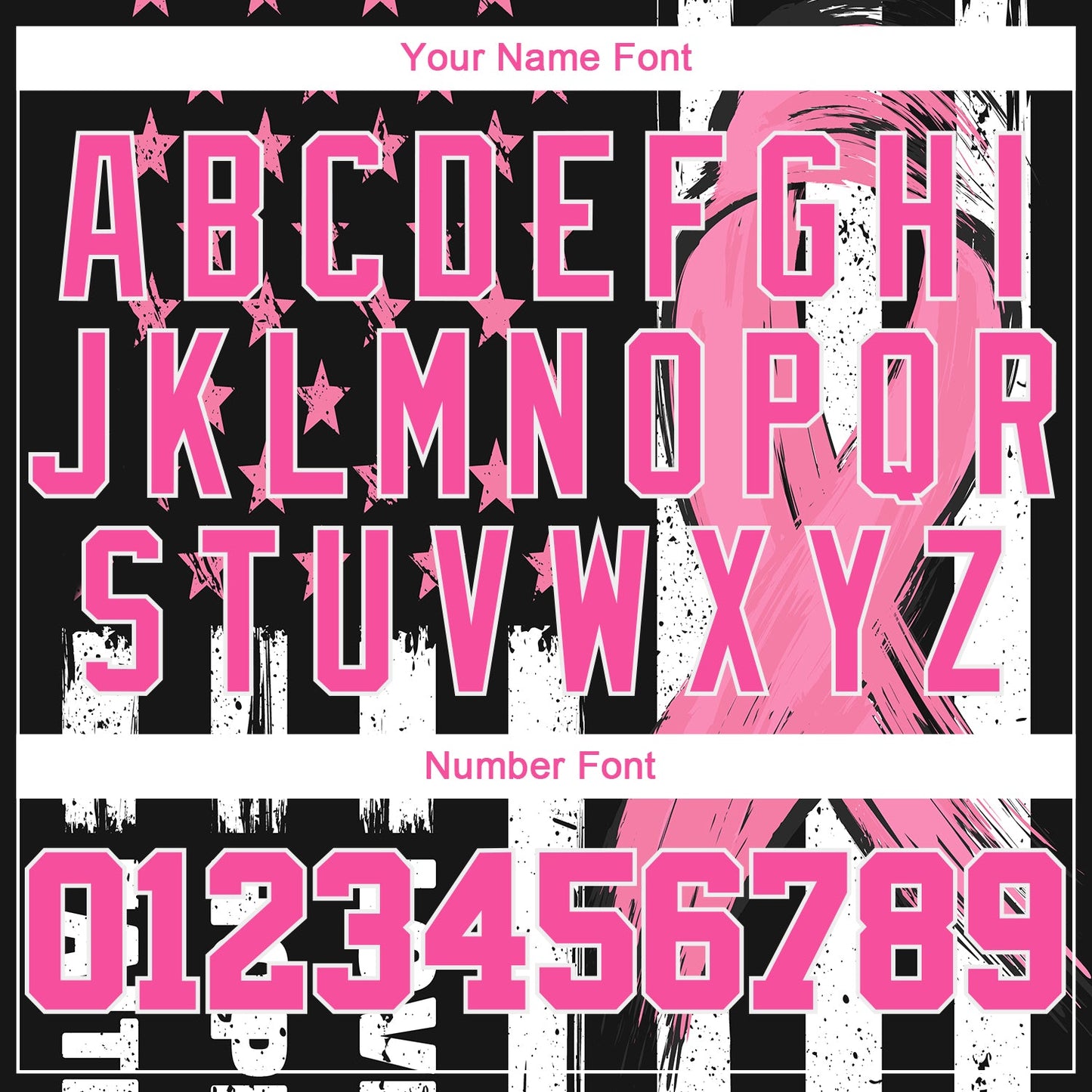 Custom 3D American Flag With Pink Ribbon Breast Cancer Awareness Month Women Health Care Support Authentic Baseball Jersey view 5