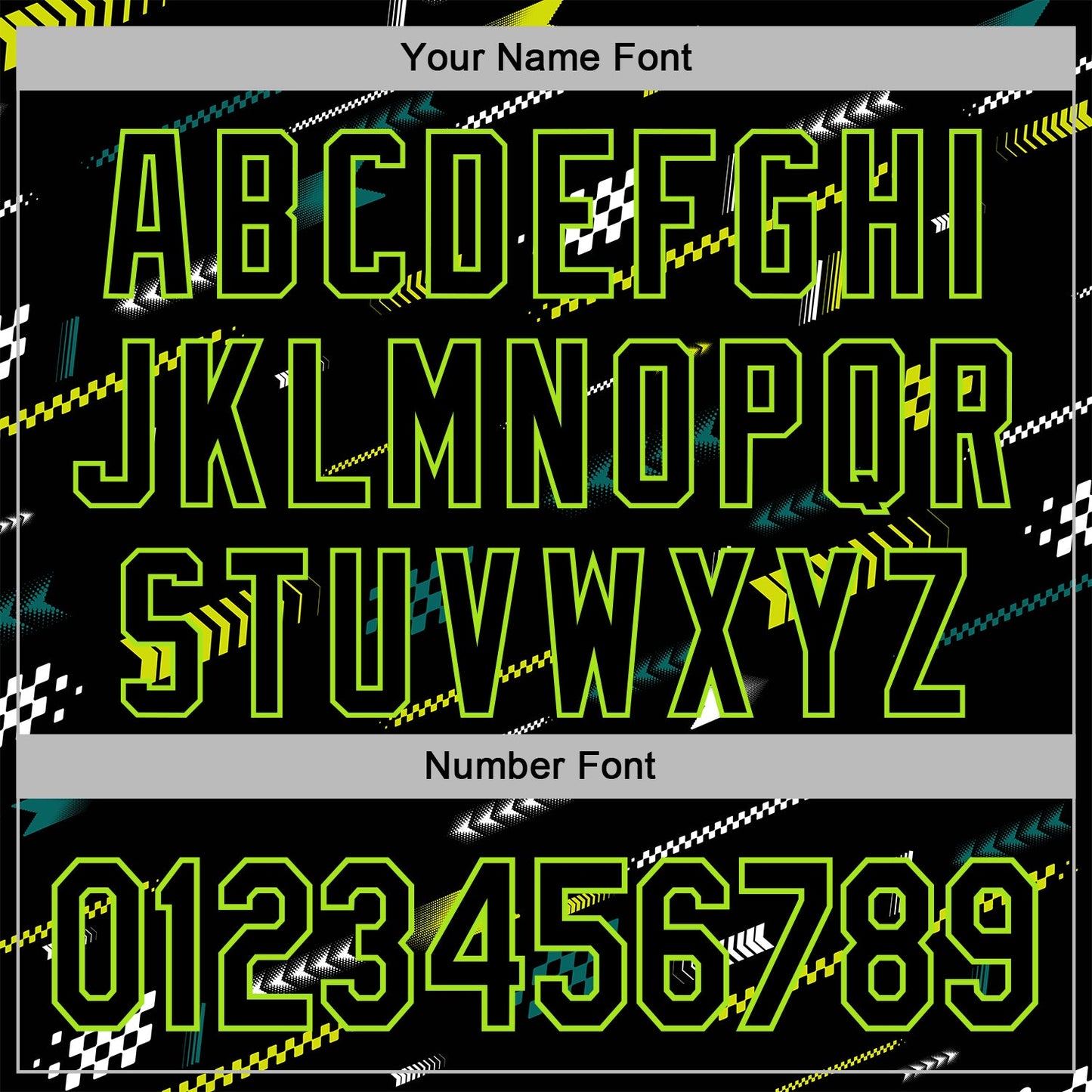 Custom Black Neon Green-White 3D Pattern Design Formula Auto Car Racing Motorsport Sports Pullover Sweatshirt Hoodie view 4