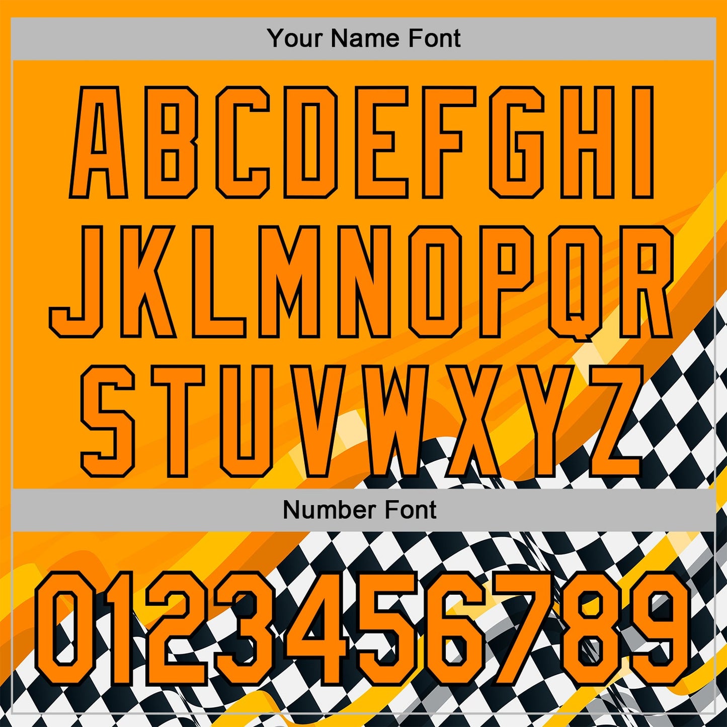 Custom Orange Bay Orange Black-White 3D Pattern Design Formula Auto Car Racing Motorsport Sports Pullover Sweatshirt Hoodie view 4