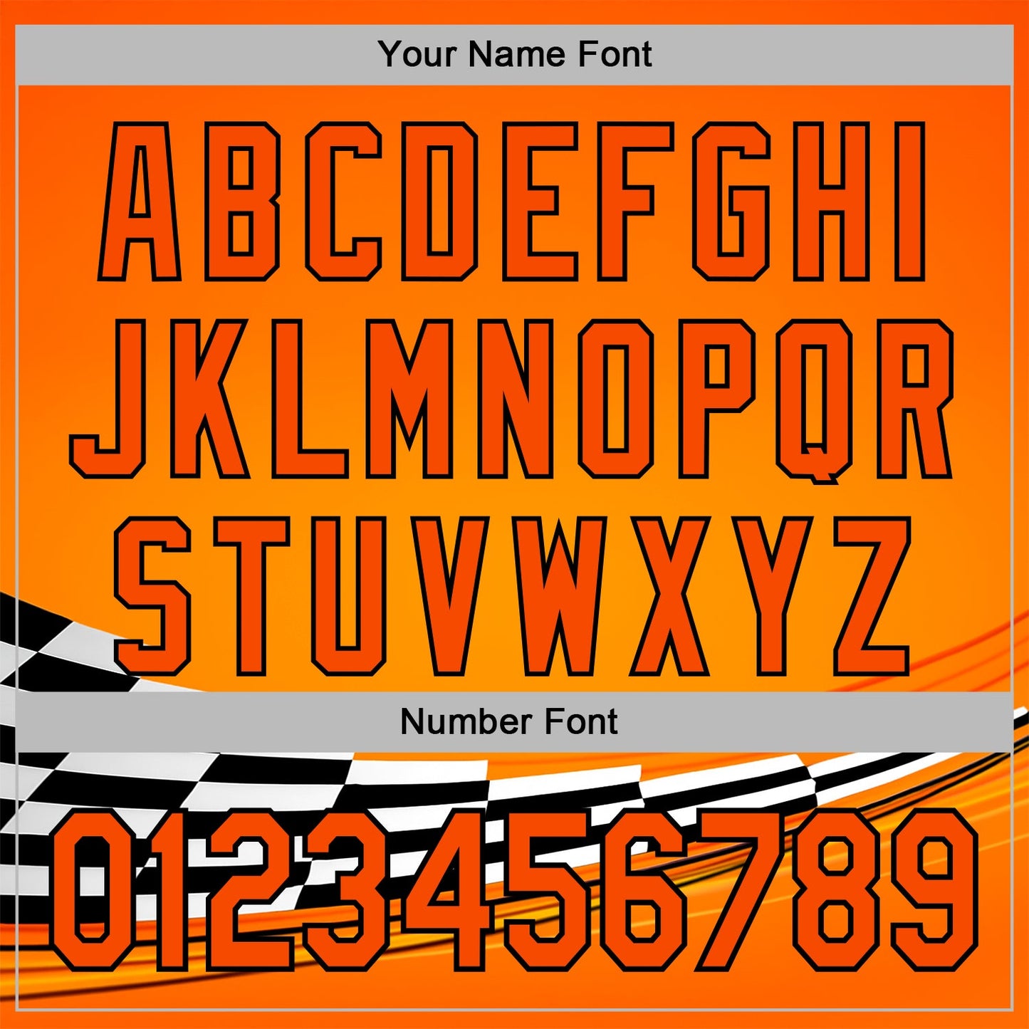 Custom Orange Black-White 3D Pattern Design Formula Auto Car Racing Motorsport Sports Pullover Sweatshirt Hoodie view 4