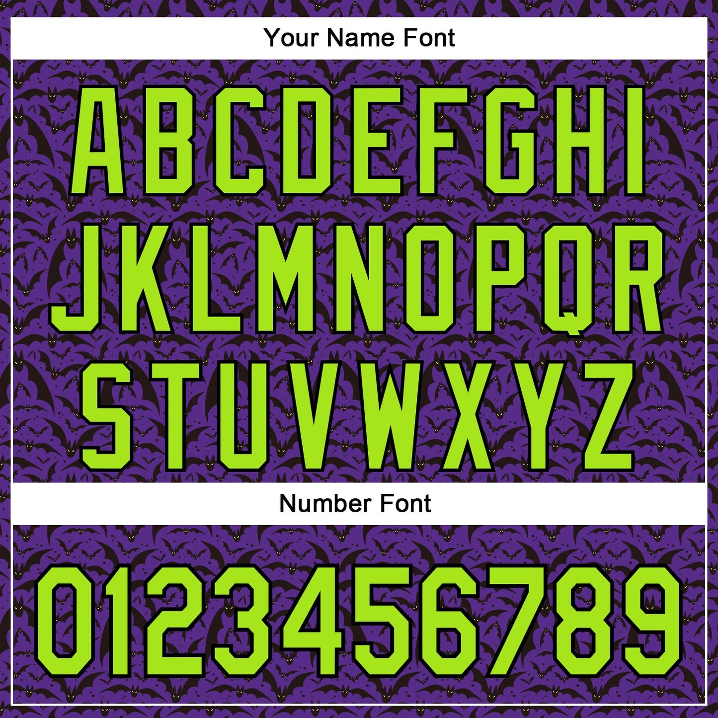 Custom Purple Neon Green-Black 3D Halloween Bat Party Costume Ideas Authentic Baseball Jersey view 5
