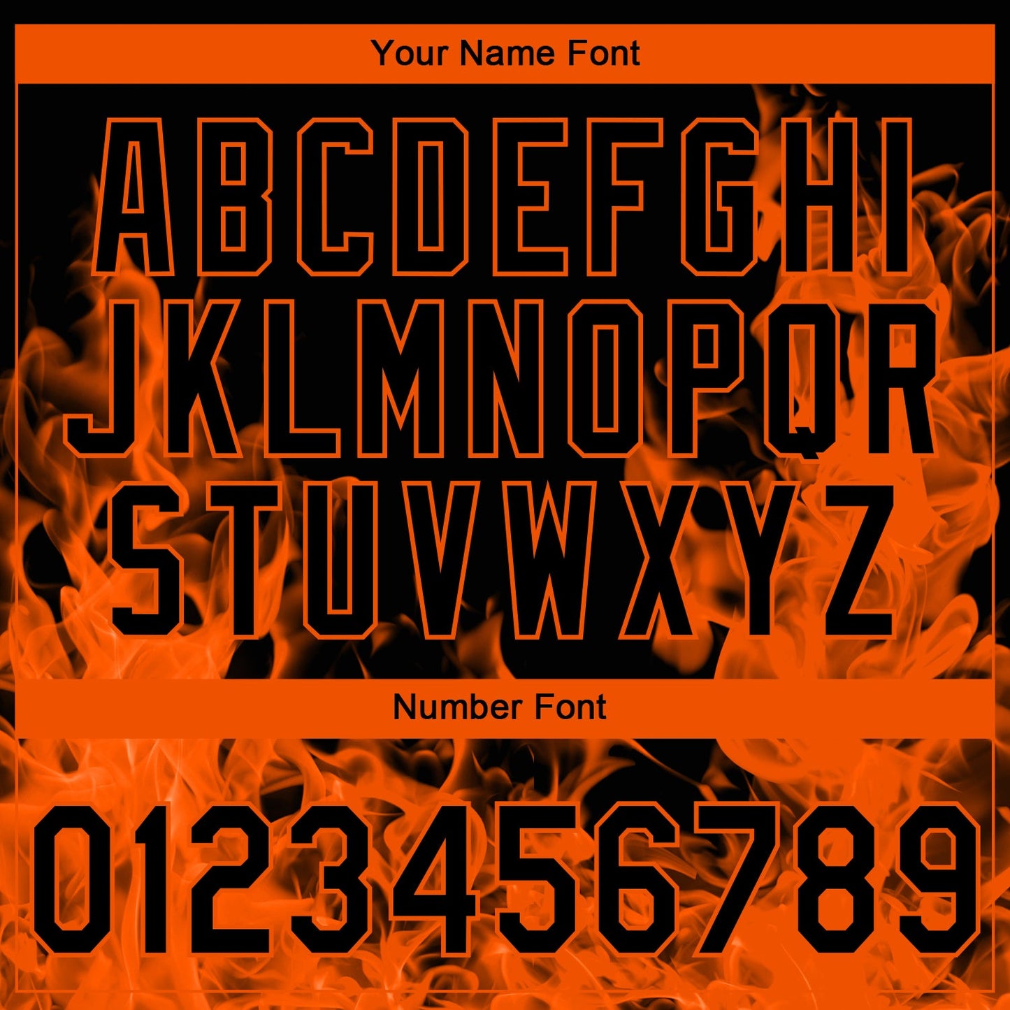 Custom Stitched Black Orange 3D Pattern Design Flame Sports Pullover Sweatshirt Hoodie view 4