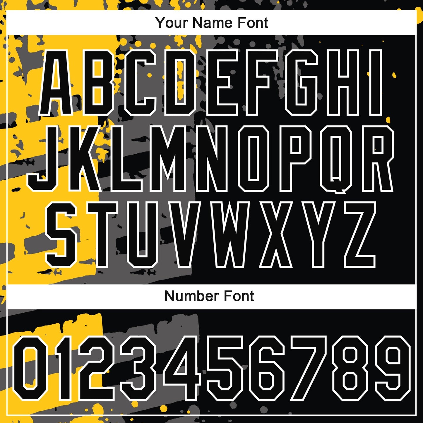 Custom Stitched Black Yellow Gray-White 3D Pattern Design Splash Sports Pullover Sweatshirt Hoodie view 4