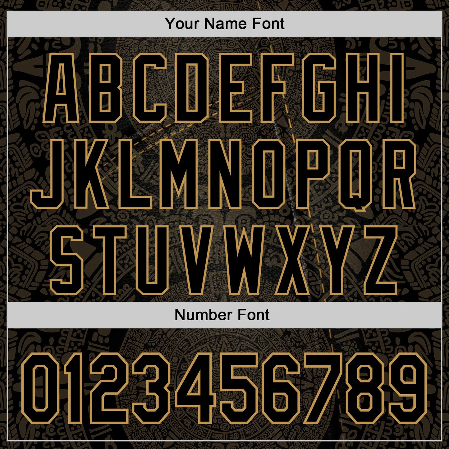 Custom Black Old Gold 3D Pattern Design Ethnic Tribal Sportswear Pullover Sweatshirt Hoodie view 4