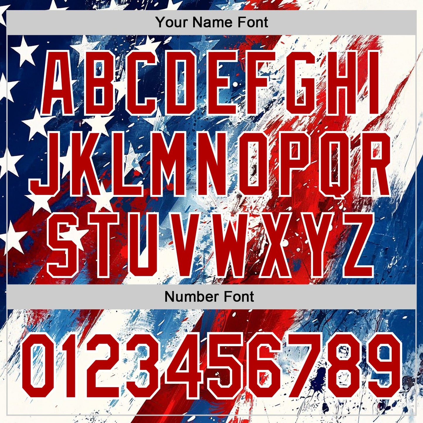 Custom Red Blue Black-White 3D American Flag Sports Pullover Sweatshirt Hoodie view 4