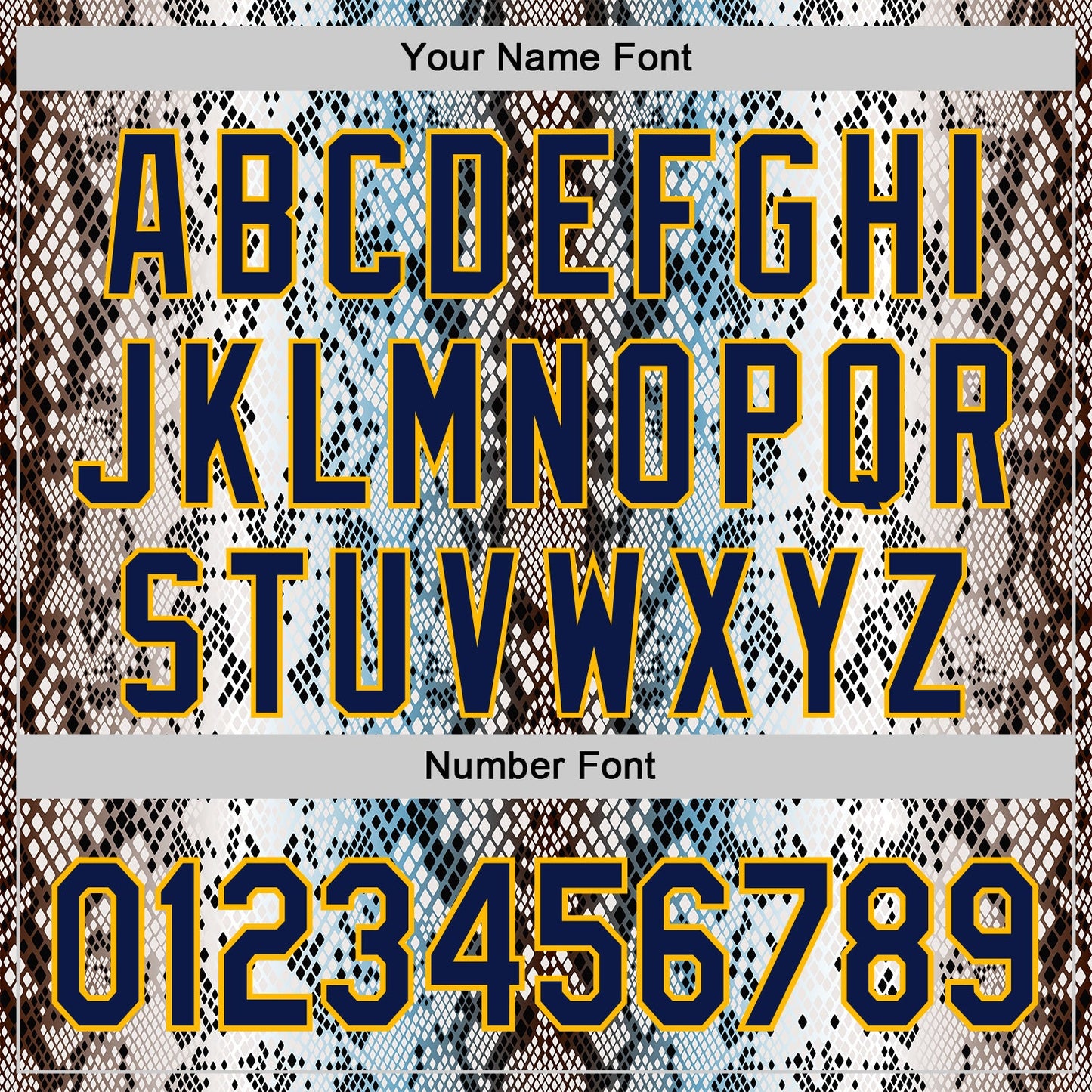Custom Stitched White Navy Black Blue-Gold 3D Pattern Design Snake Skin Print Sportswear Pullover Sweatshirt Hoodie view 4