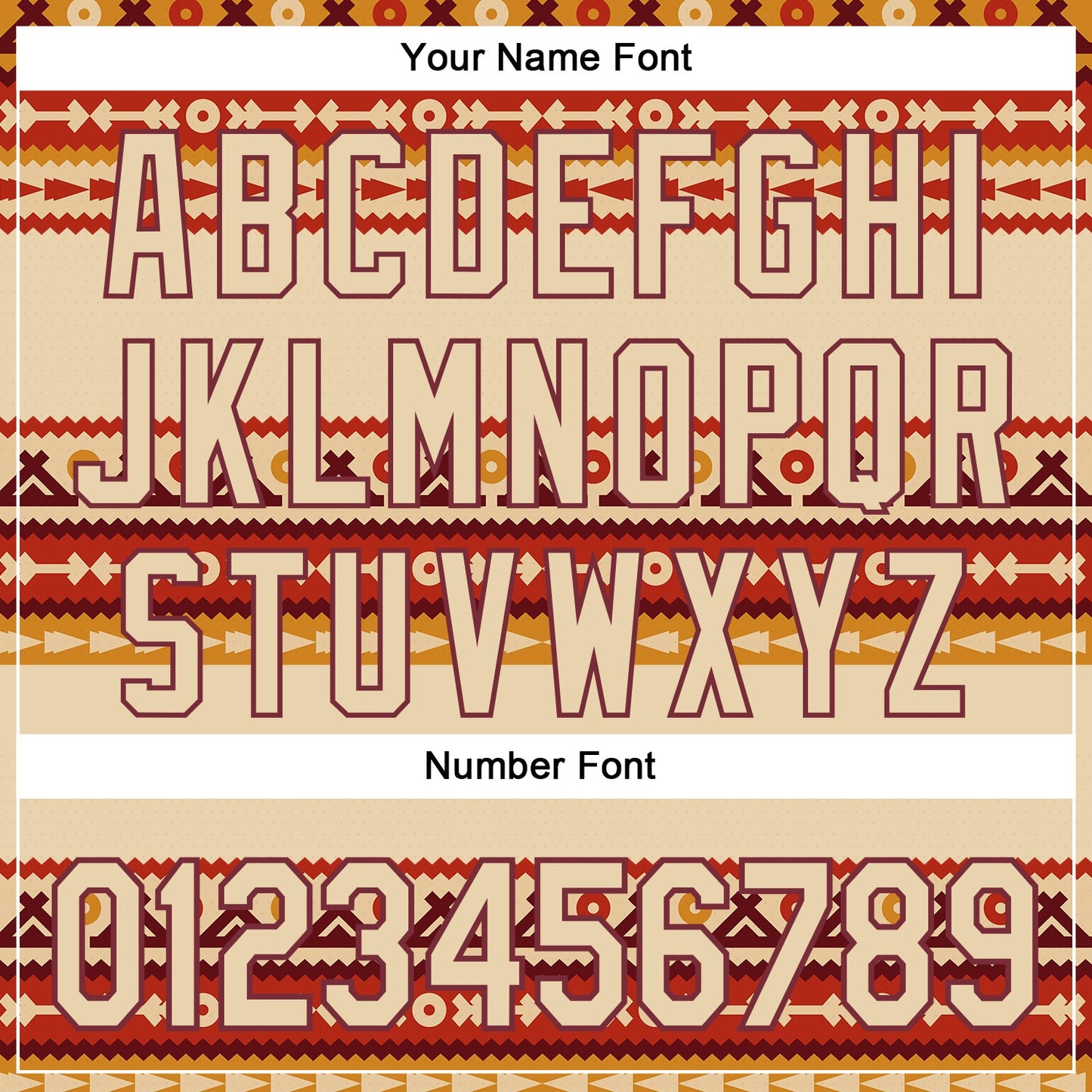 Custom City Cream Burgundy 3D Pattern Design Western Cowboy Tribal Ethnic Sports Pullover Sweatshirt Hoodie view 4