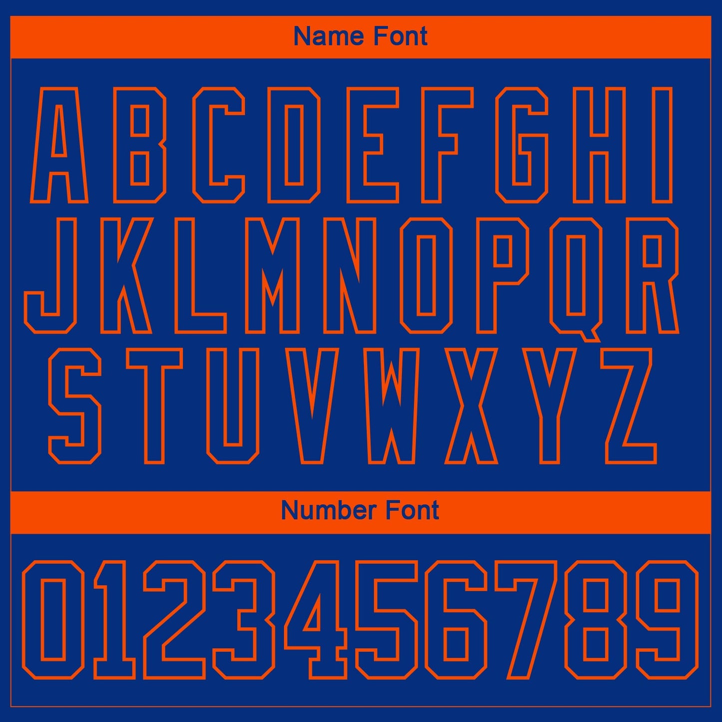 Custom Royal Orange-White 3D Splash Hockey Lace Neck Jersey view 5