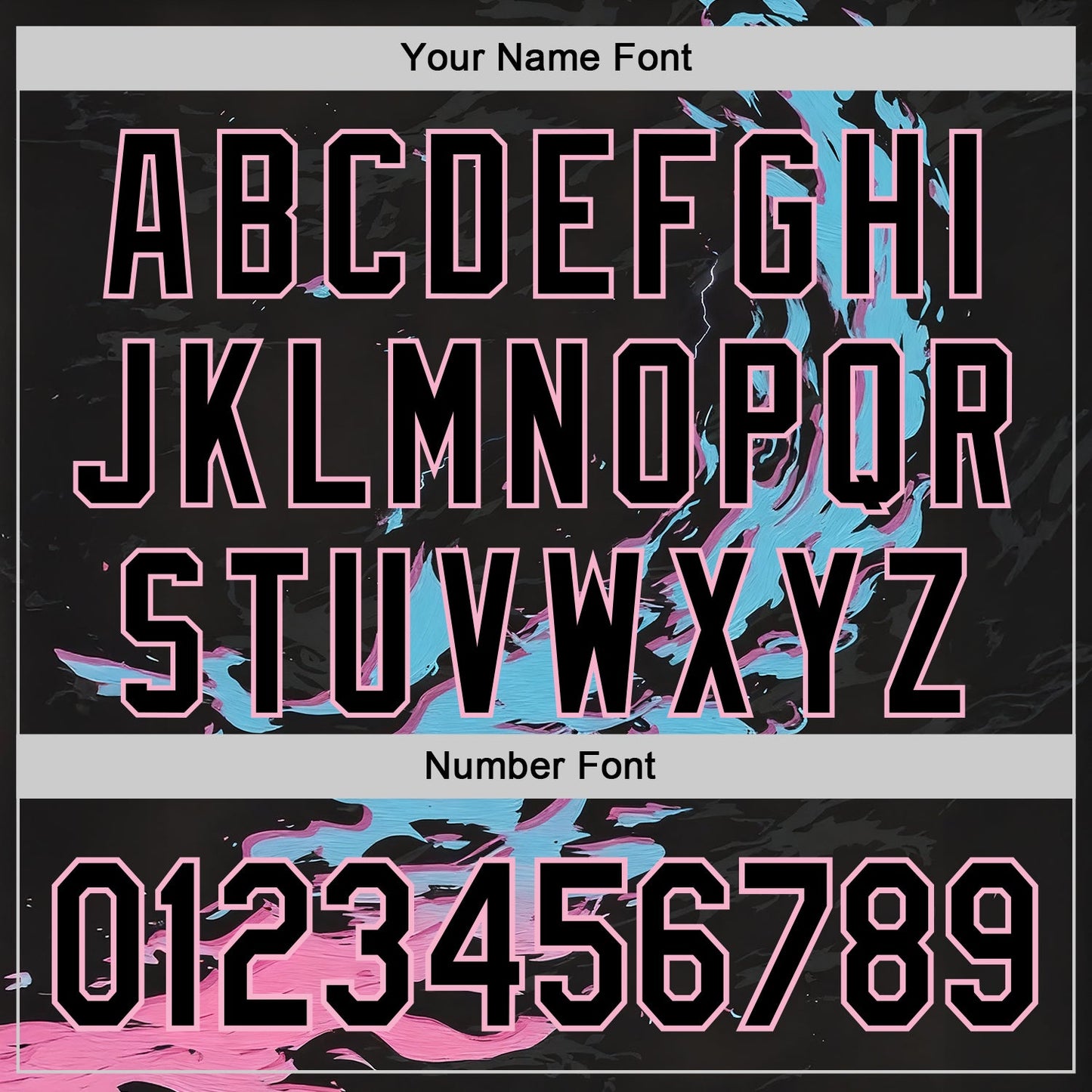Custom Black Blue-Light Pink 3D Abstract Flame Sports Pullover Sweatshirt Hoodie view 4