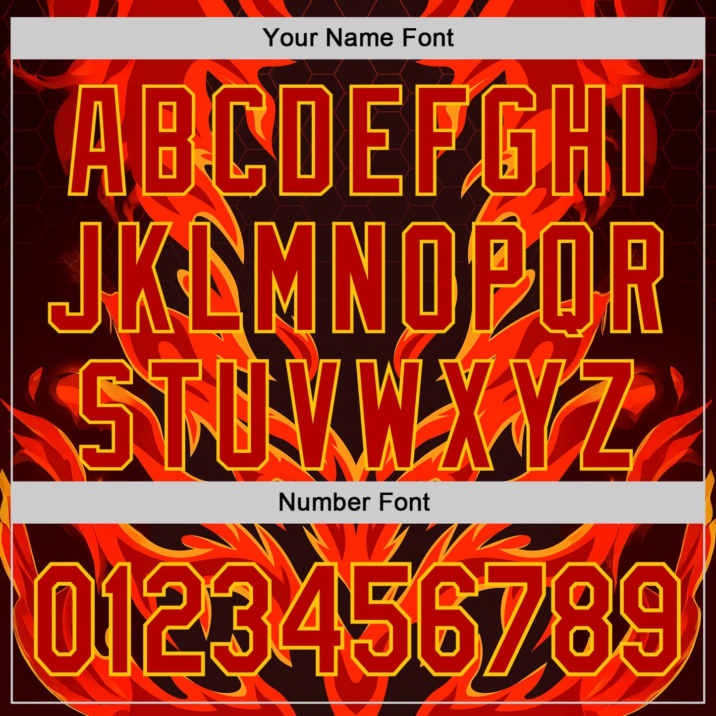 Custom Red Black-Yellow 3D Abstract Flame Sports Pullover Sweatshirt Hoodie view 4