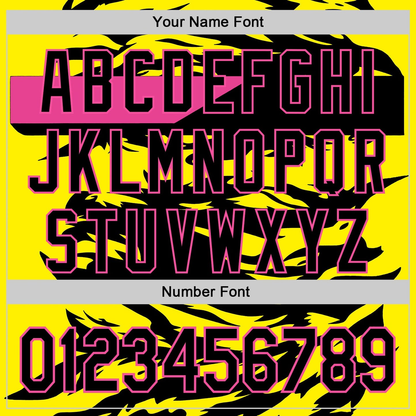 Custom Black Light Yellow-Pink 3D Abstract Flame Sports Pullover Sweatshirt Hoodie view 4