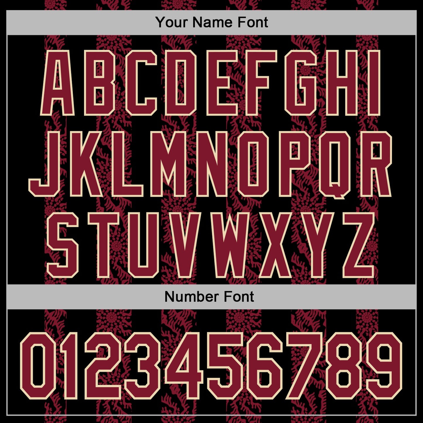 Custom Stitched Black Crimson-Cream Abstract Shape Pattern Sports Pullover Sweatshirt Hoodie view 6