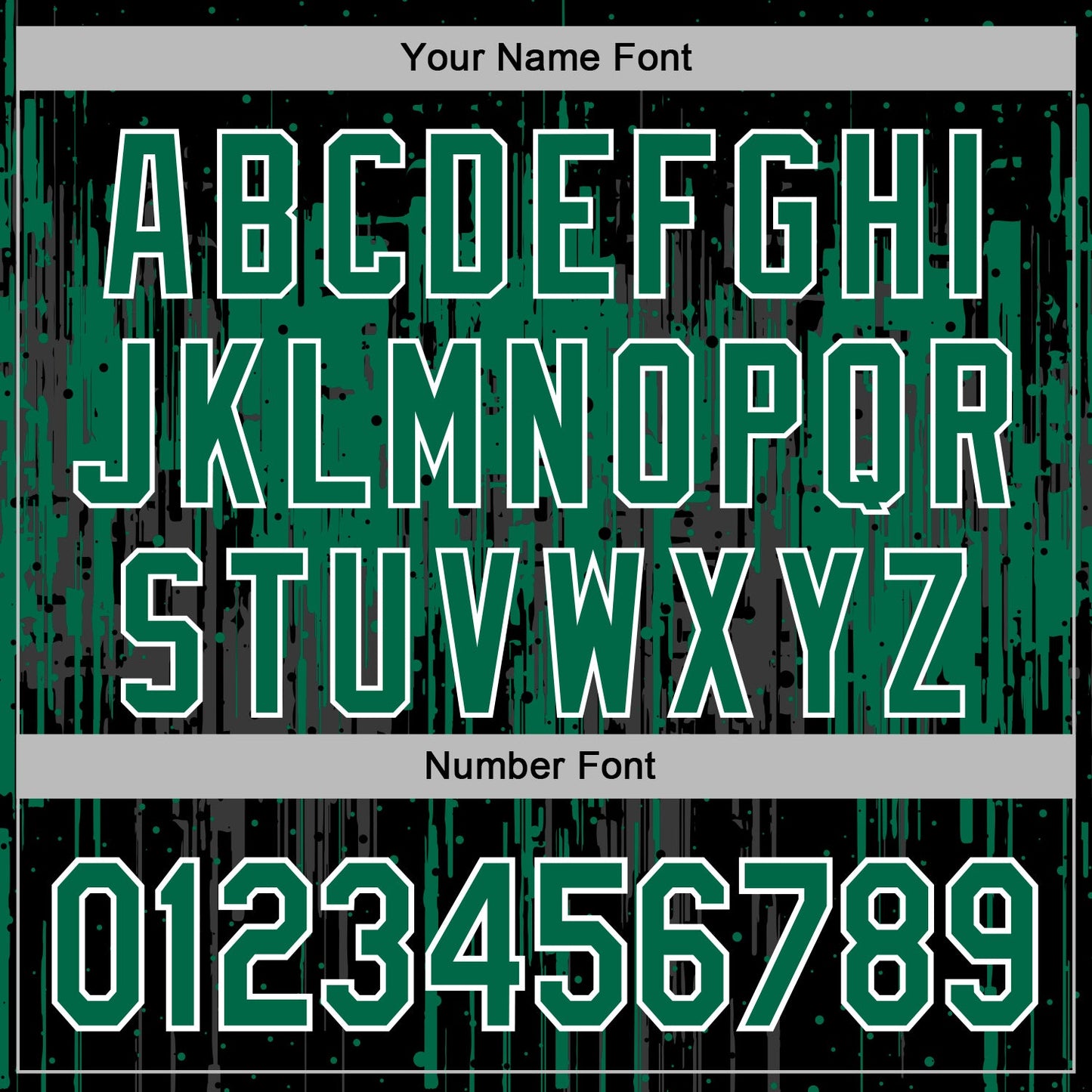 Custom Stitched Black Kelly Green-White Dripping Splatter Sports Pullover Sweatshirt Hoodie view 6