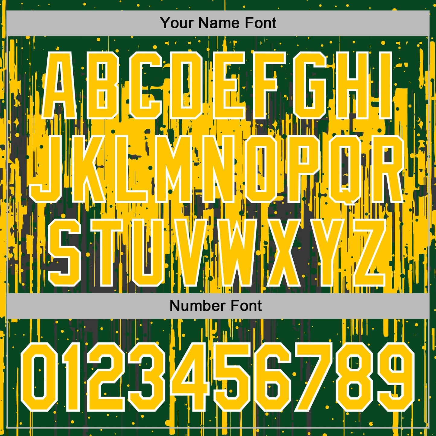 Custom Stitched Green Yellow-White Dripping Splatter Sports Pullover Sweatshirt Hoodie view 6