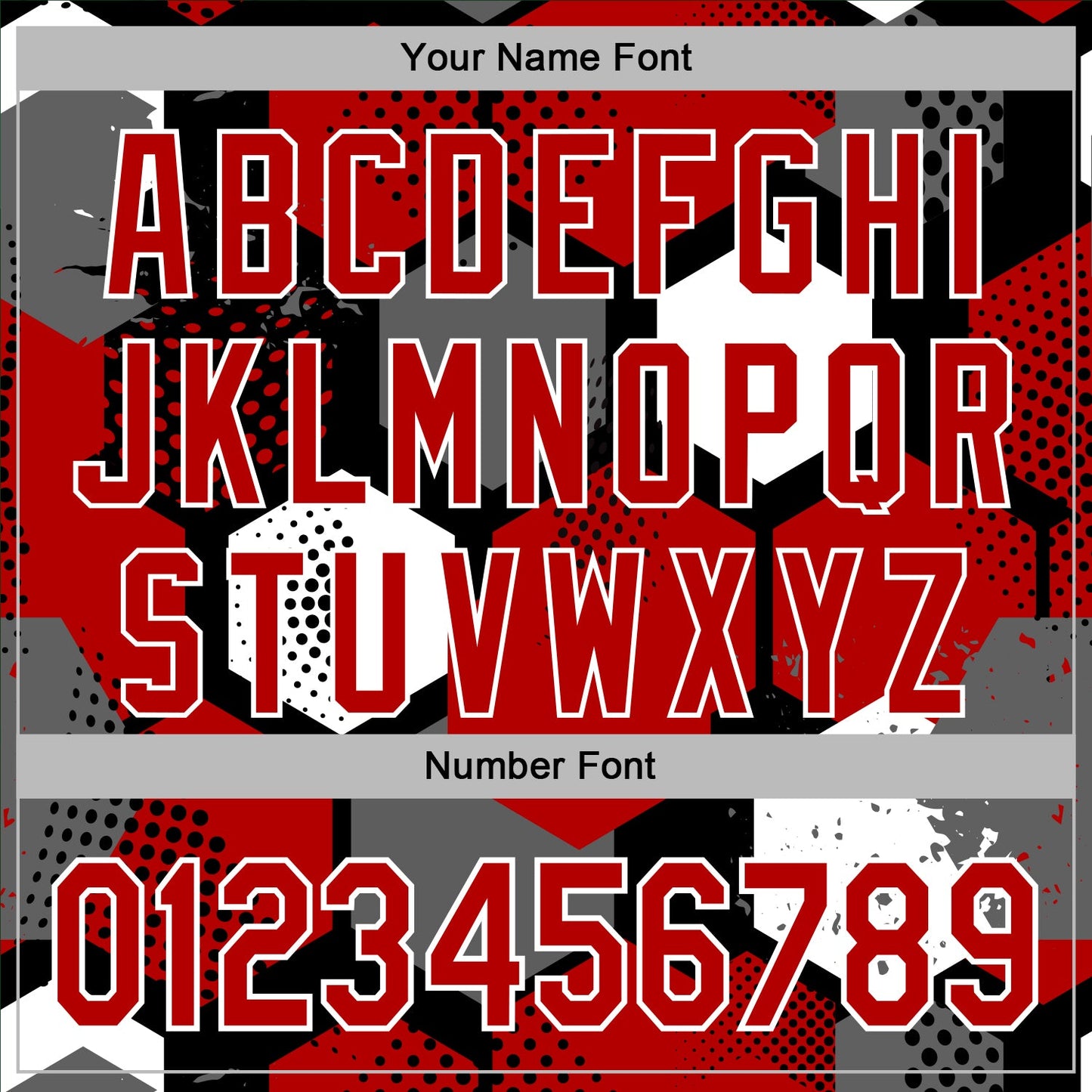 Custom Stitched Black Red-White Geometric Shape Pattern Sports Pullover Sweatshirt Hoodie view 6
