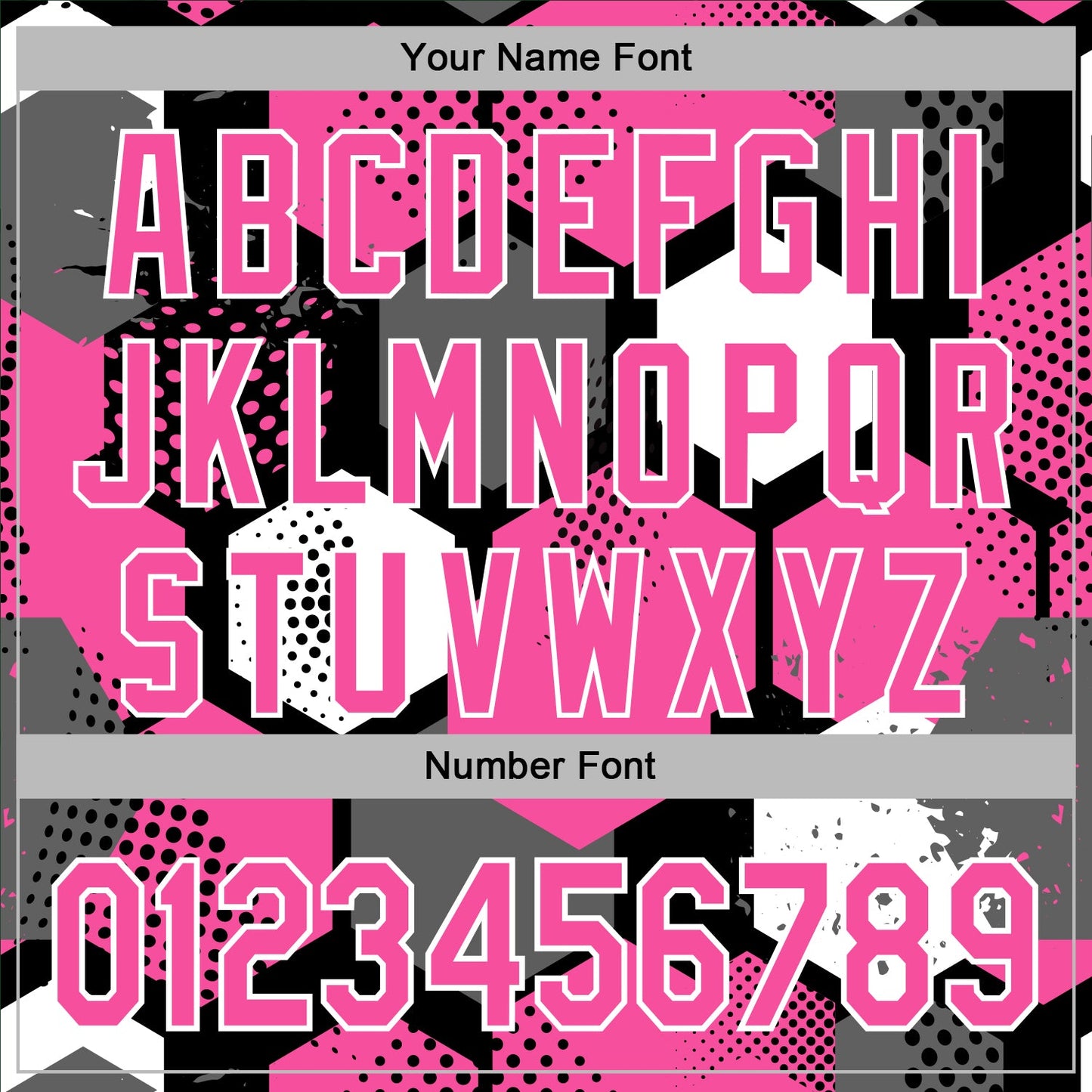 Custom Stitched Black Pink-White Geometric Shape Pattern Sports Pullover Sweatshirt Hoodie view 6