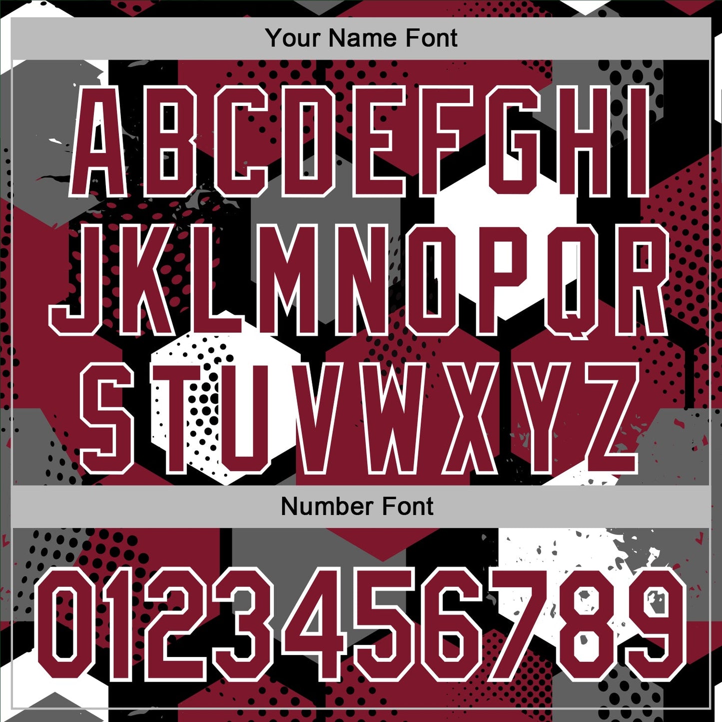 Custom Stitched Black Crimson-White Geometric Shape Pattern Sports Pullover Sweatshirt Hoodie view 6