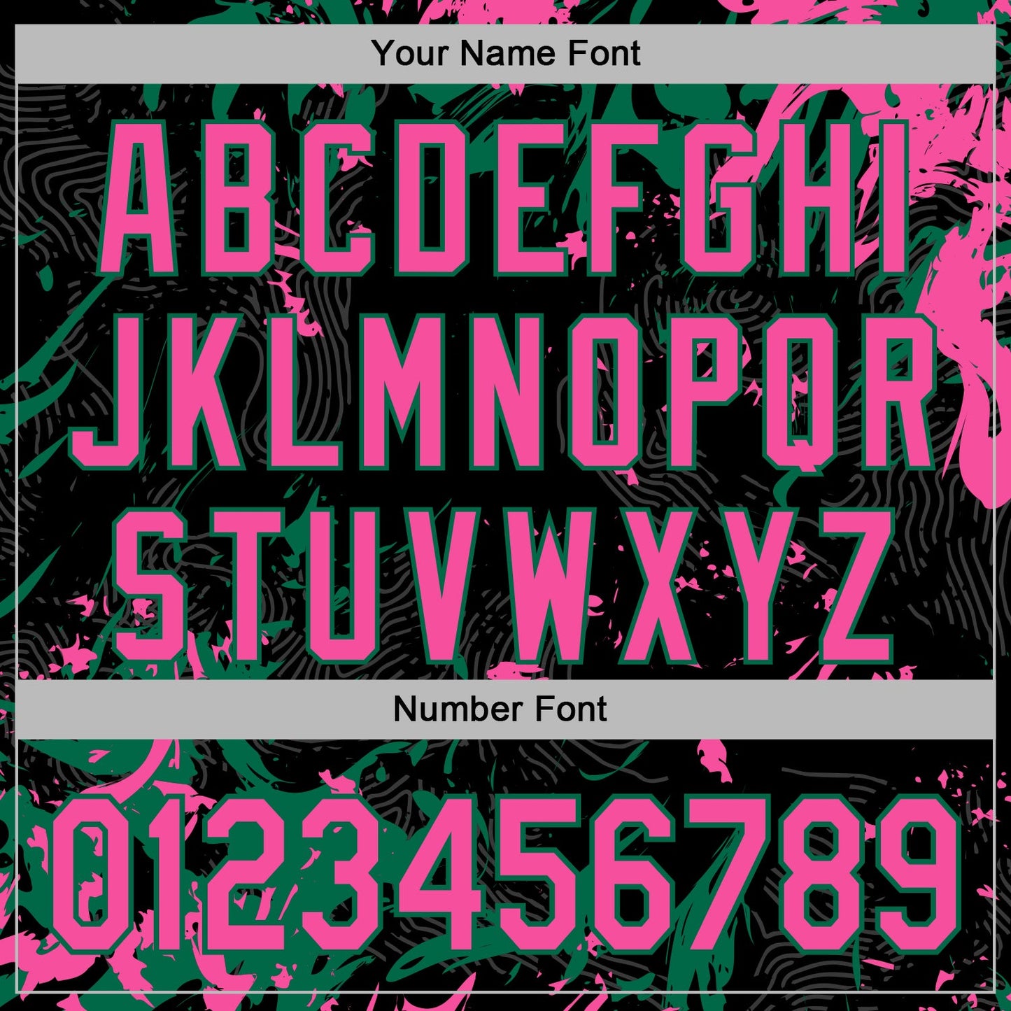 Custom Stitched Black Pink-Kelly Green Splash Sports Pullover Sweatshirt Hoodie view 6