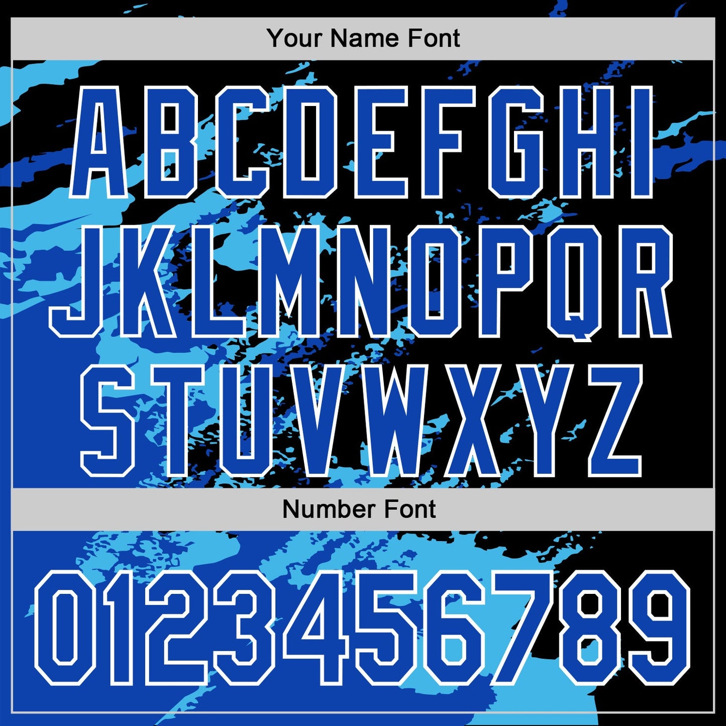 Custom Stitched Black Thunder Blue Sky Blue-White 3D Pattern Design Abstract Fragment Art Splash Sports Pullover Sweatshirt Hoodie view 4