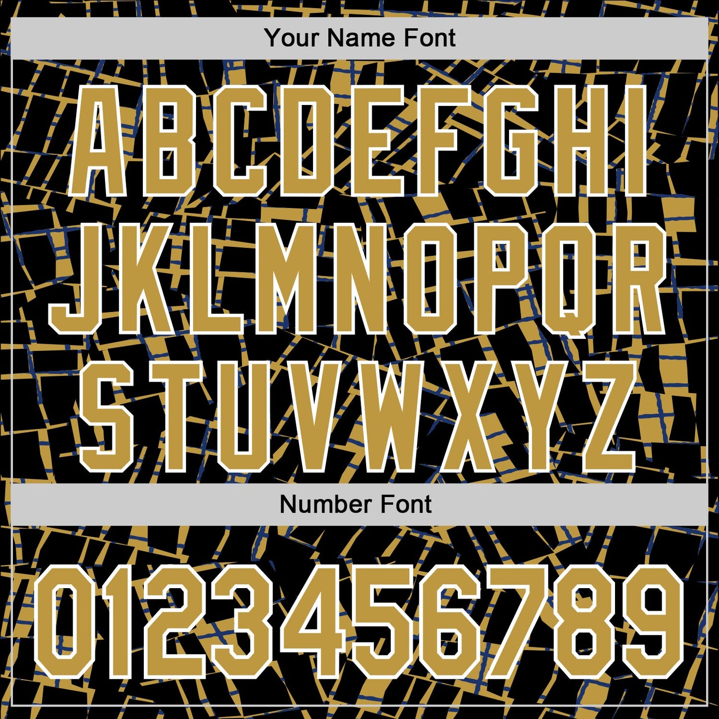 Custom Stitched Black Old Gold-White 3D Pattern Design Line Sports Pullover Sweatshirt Hoodie view 4