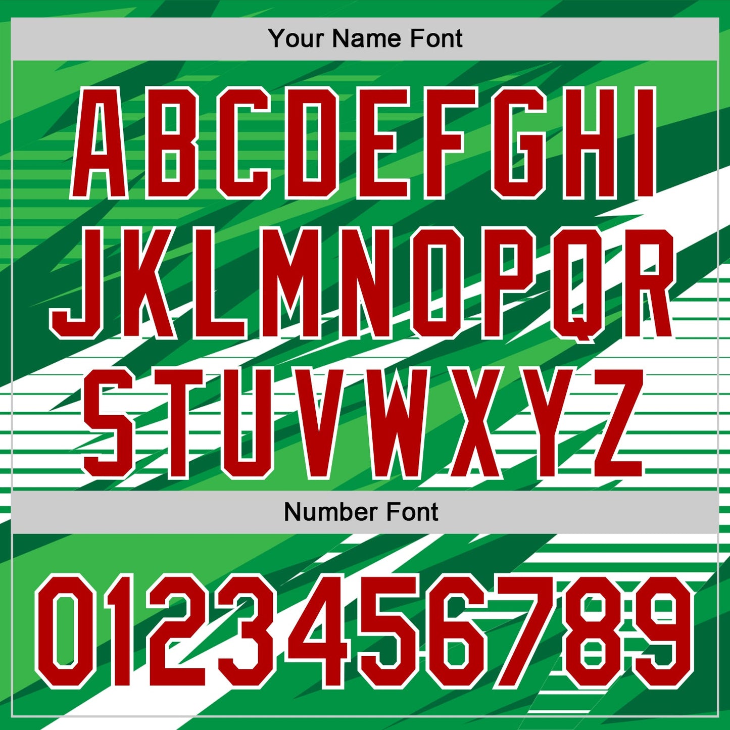 Custom Stitched Kelly Green Red-White 3D Pattern Design Line Sports Pullover Sweatshirt Hoodie view 4