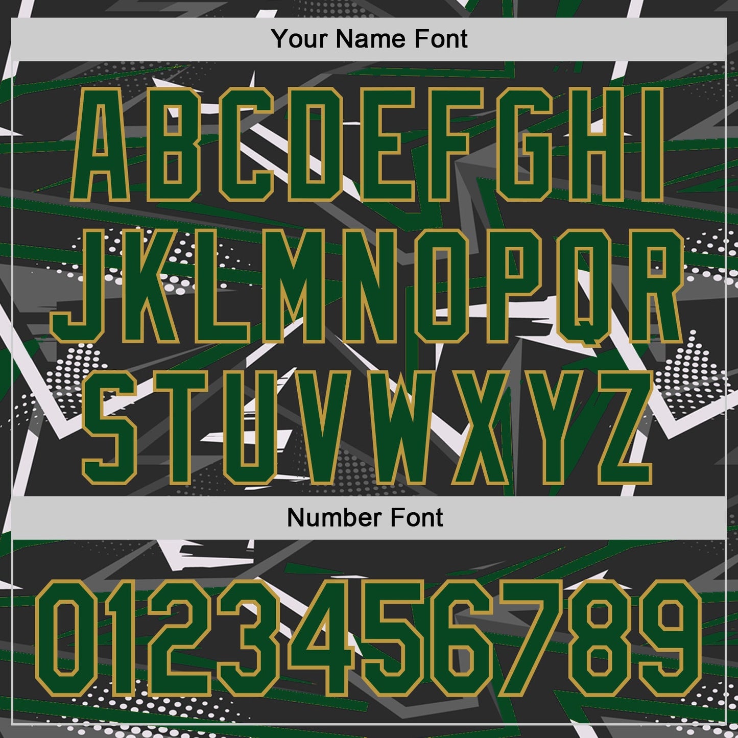 Custom Stitched Black Green Old Gold-White 3D Pattern Design Line Sports Pullover Sweatshirt Hoodie view 4