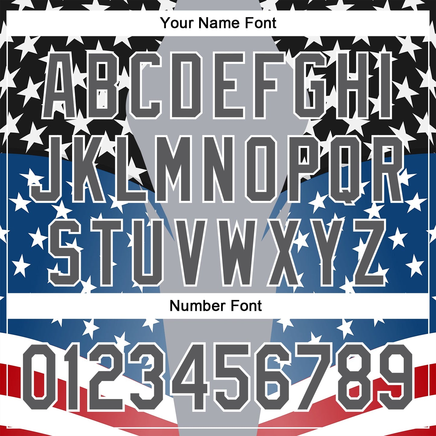 Custom Stitched Gray Steel Gray Black Blue Red-White 3D Pattern Design American Flag Inspire Patriotic Sportswear Pullover Sweatshirt Hoodie view 4