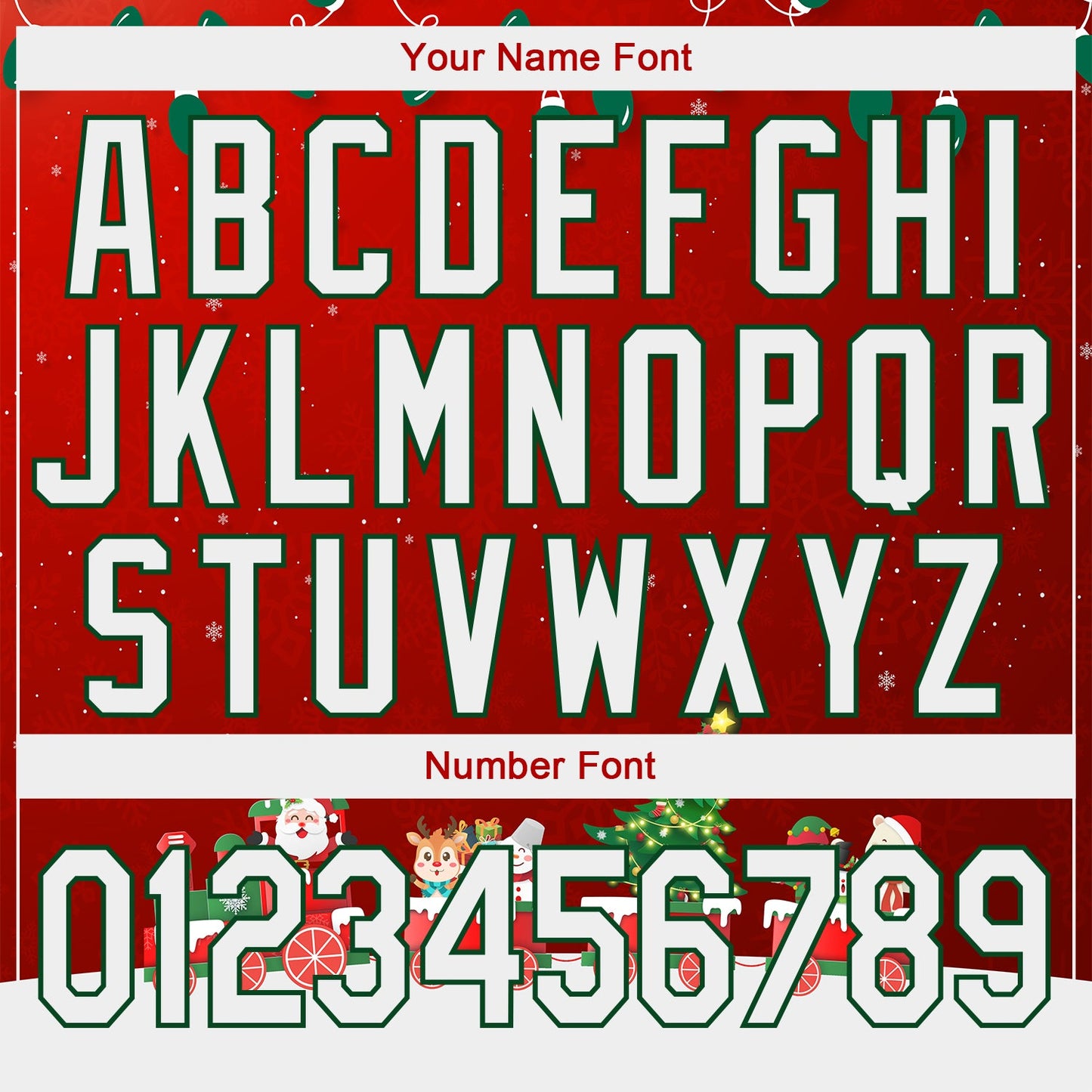 Custom Stitched Red White-Kelly Green 3D Christmas Sports Pullover Sweatshirt Hoodie view 4