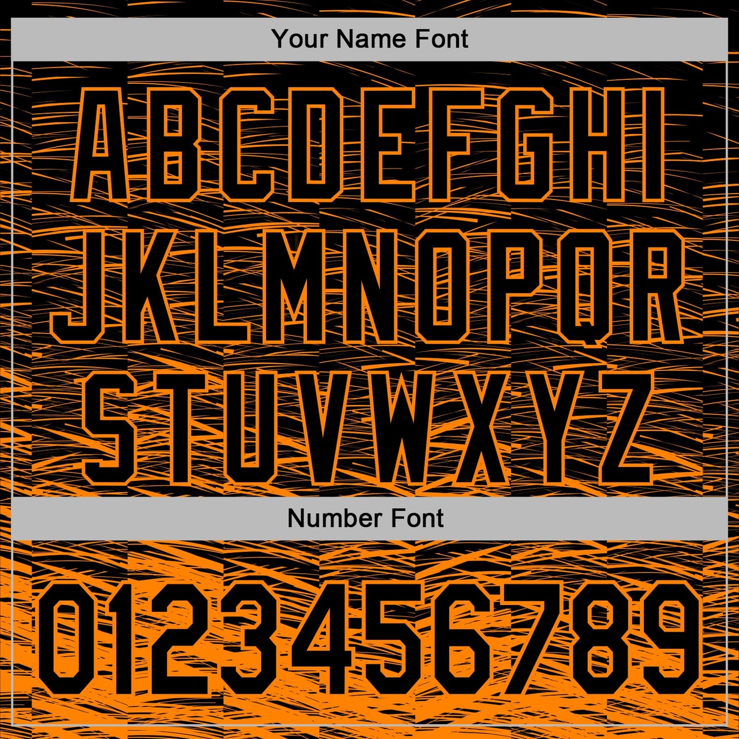 Custom Stitched Black Bay Orange Line Sports Pullover Sweatshirt Hoodie view 6