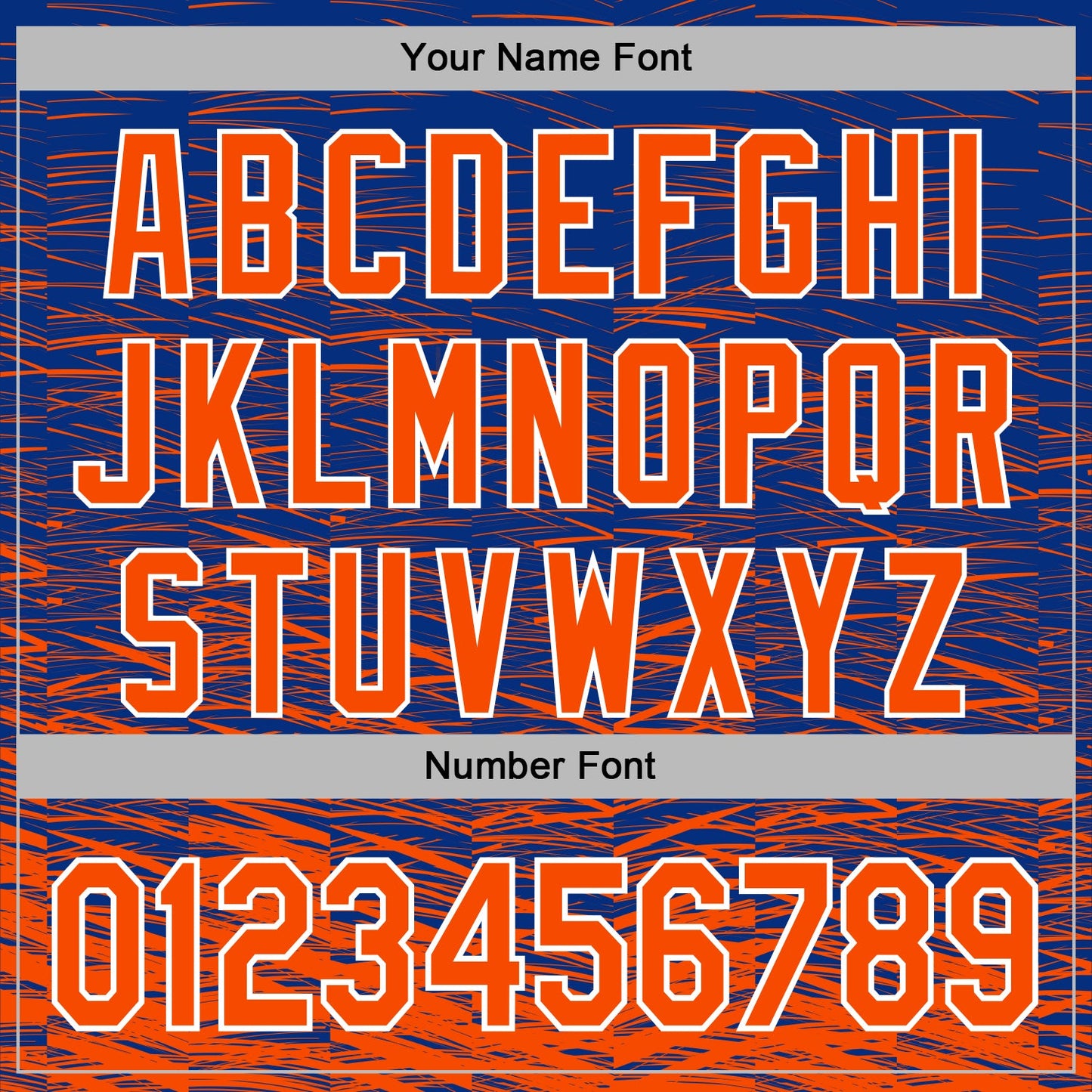 Custom Stitched Royal Orange-White Line Sports Pullover Sweatshirt Hoodie view 6
