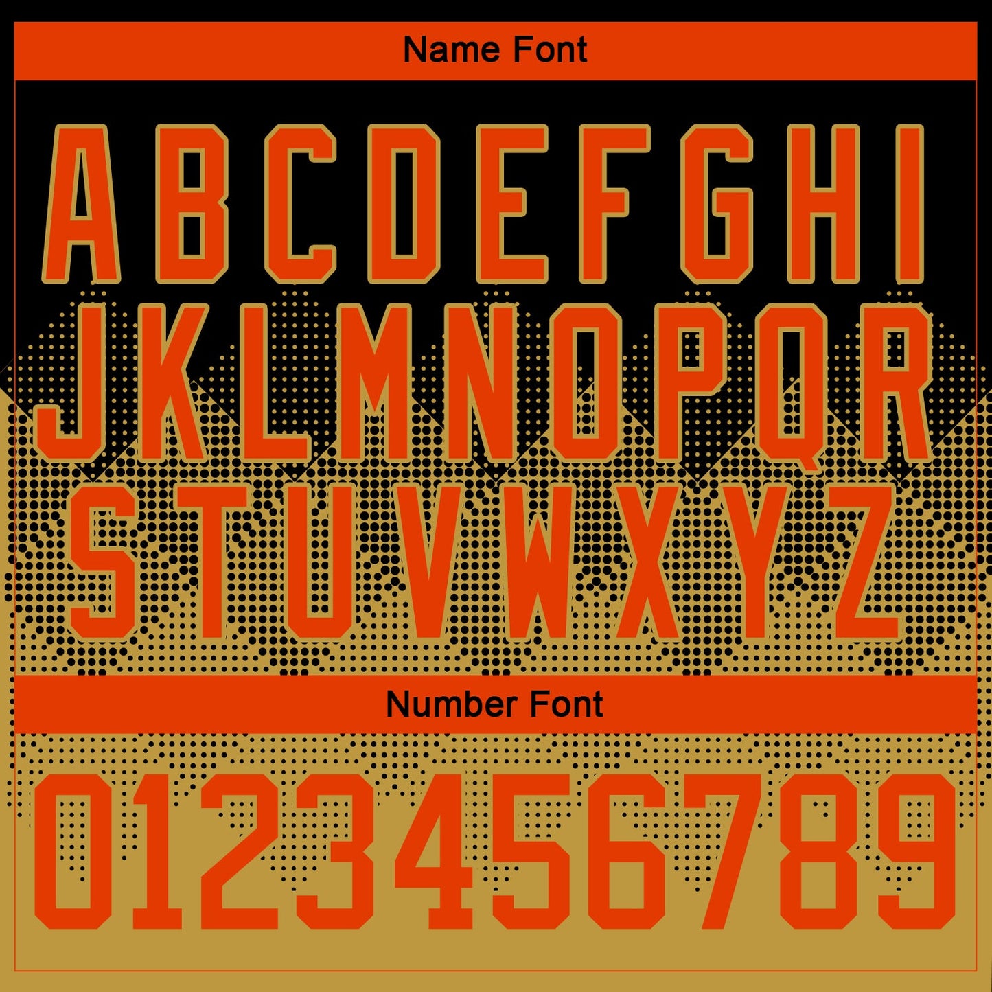 Custom Black Orange-Old Gold 3D Pattern Gradient Square Shapes Hockey Lace Neck Jersey view 5