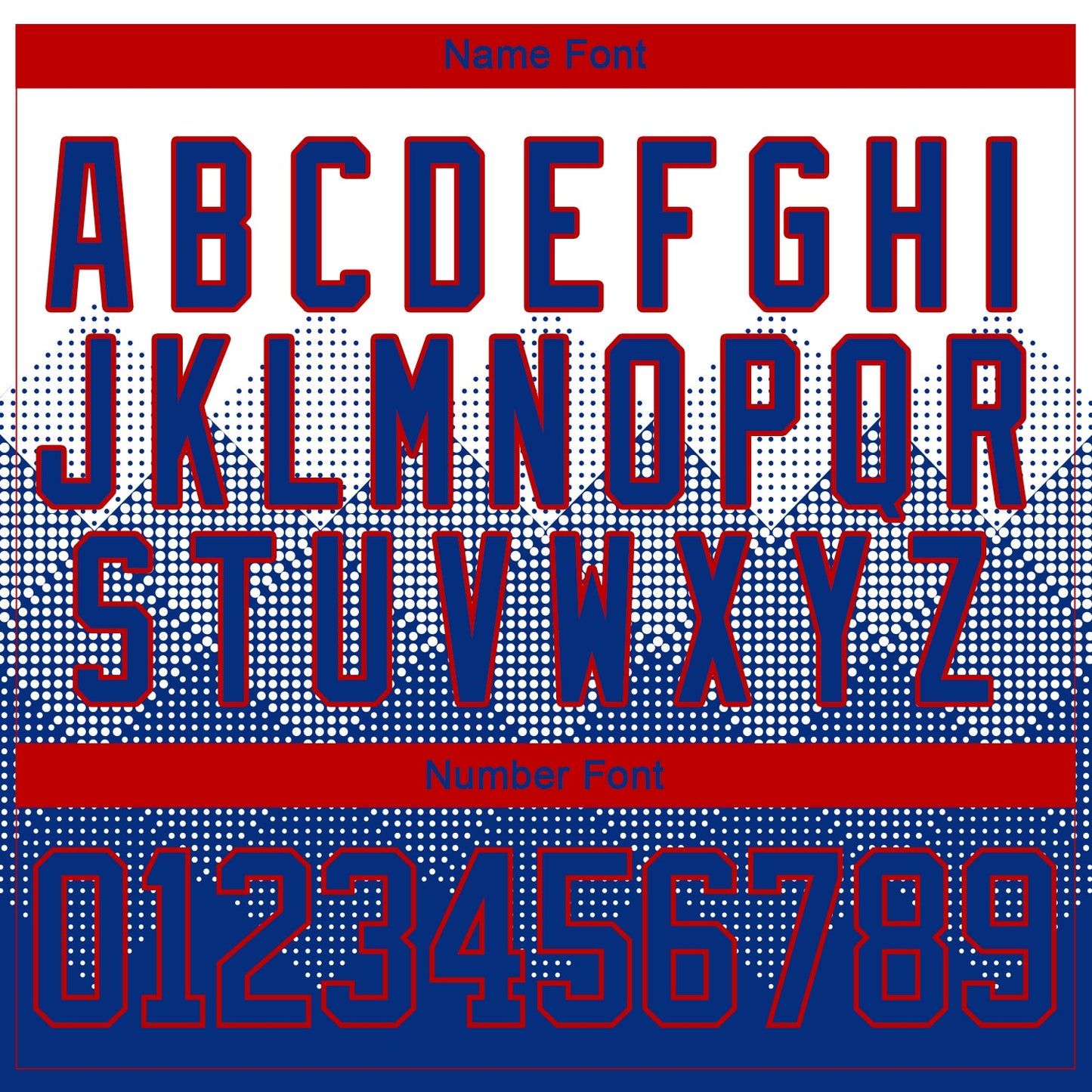 Custom White Royal-Red 3D Pattern Gradient Square Shapes Hockey Lace Neck Jersey view 5