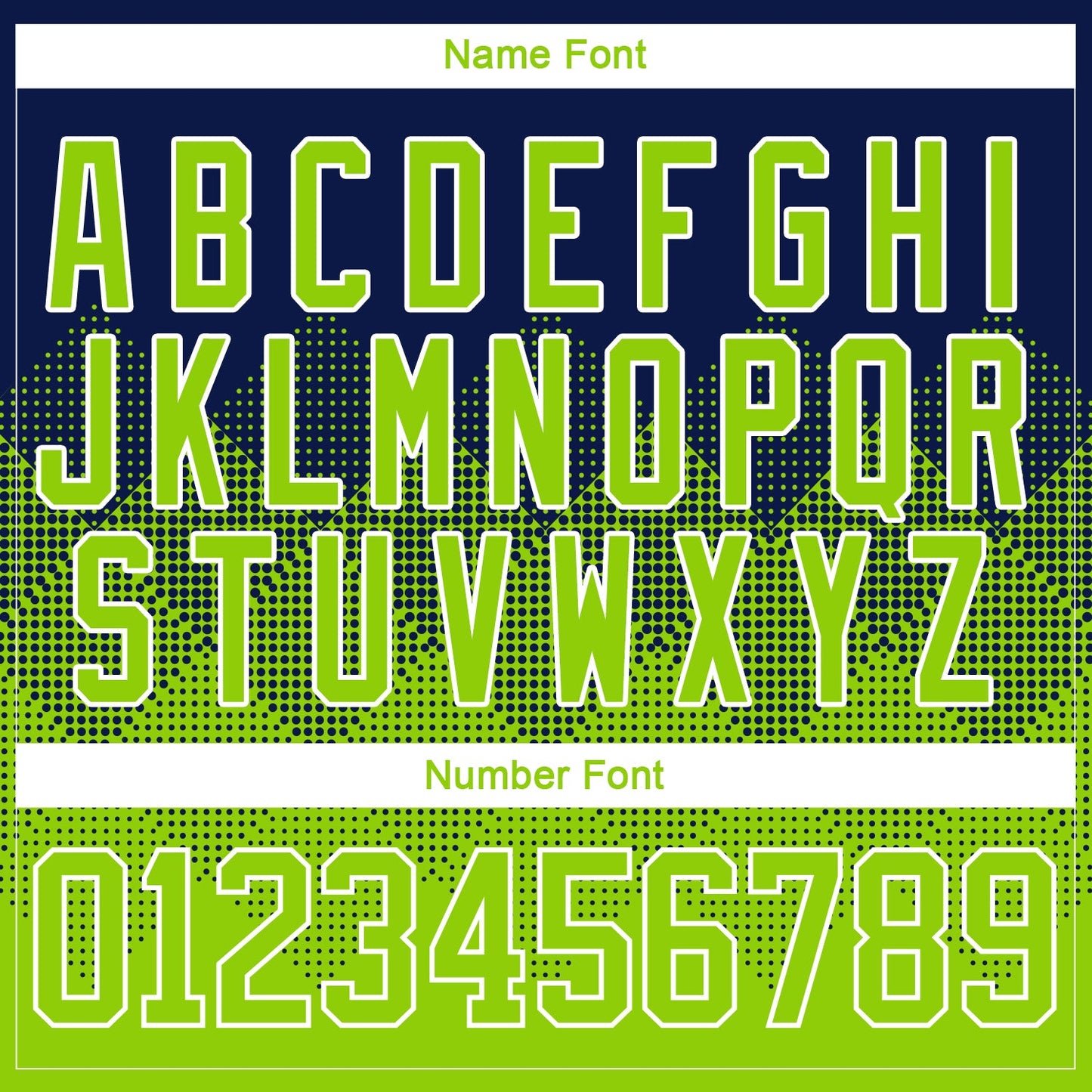 Custom Navy Neon Green-White 3D Pattern Gradient Square Shapes Hockey Lace Neck Jersey view 5