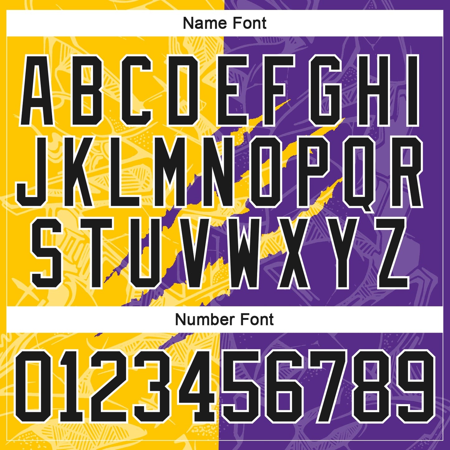 Custom Purple Black Yellow-White 3D Pattern Gradient Fashion Scratch Hockey Lace Neck Jersey view 5