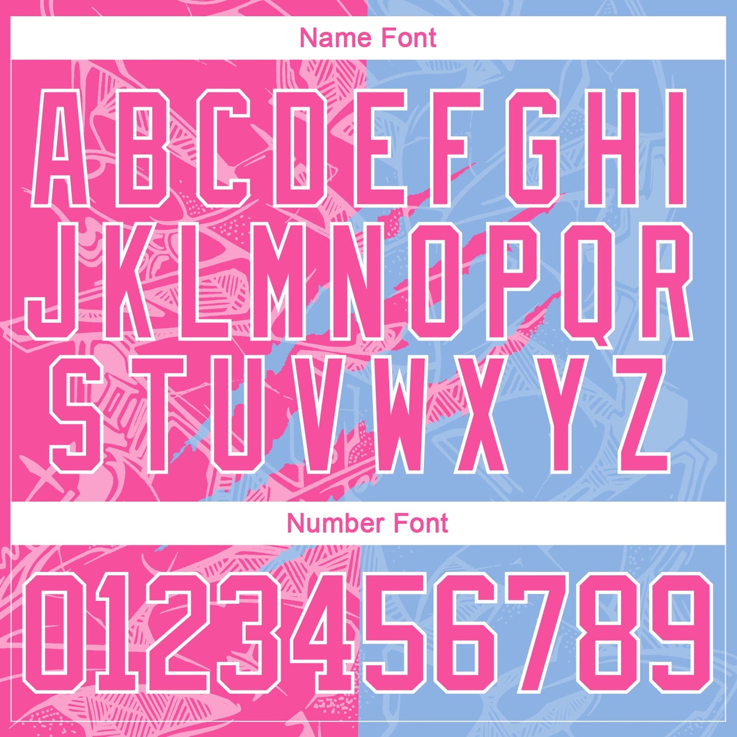 Custom Light Blue Pink-White 3D Pattern Gradient Fashion Scratch Hockey Lace Neck Jersey view 5