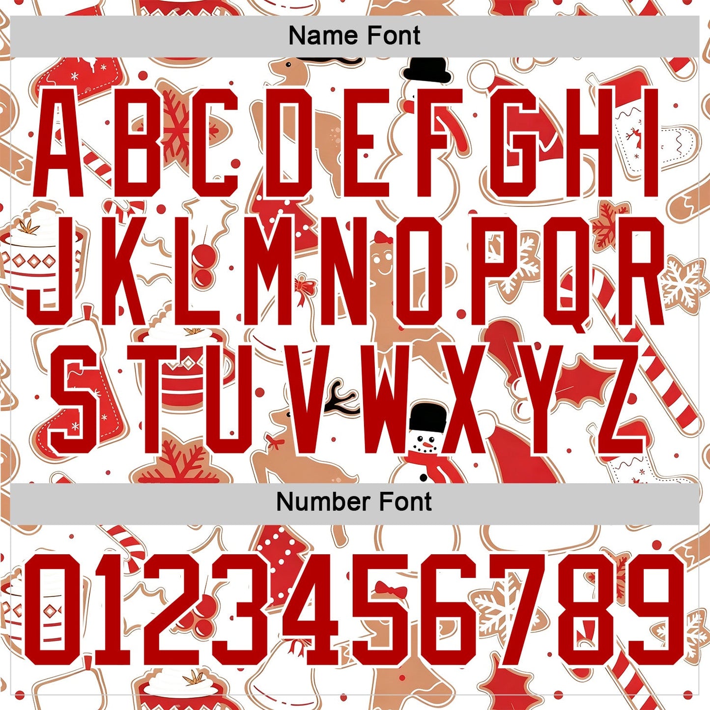 Custom White Red-White 3D Christmas Hockey Lace Neck Jersey view 5