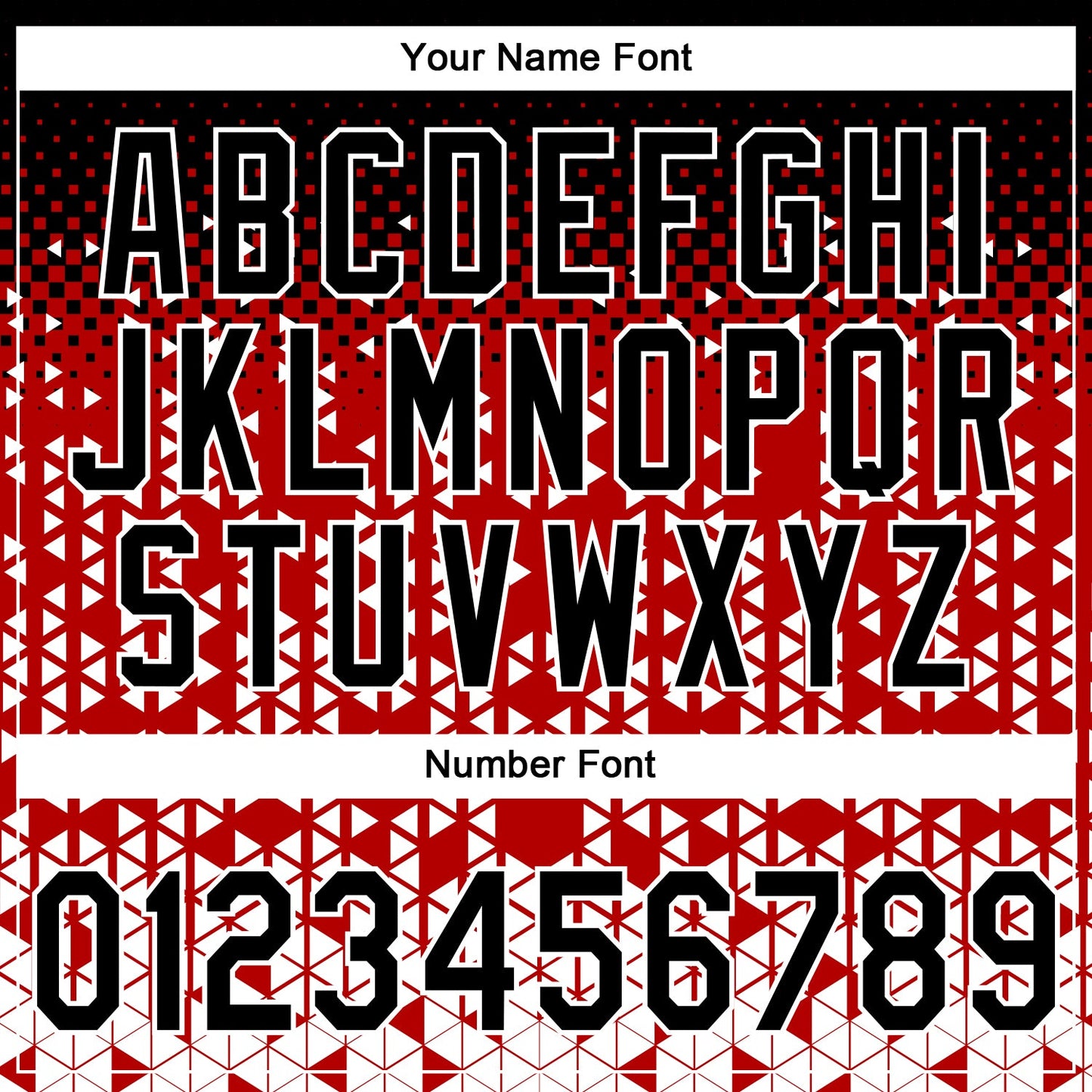 Custom Stitched Red Black-White 3D Pattern Design Geometrico Graph Sports Pullover Sweatshirt Hoodie view 4
