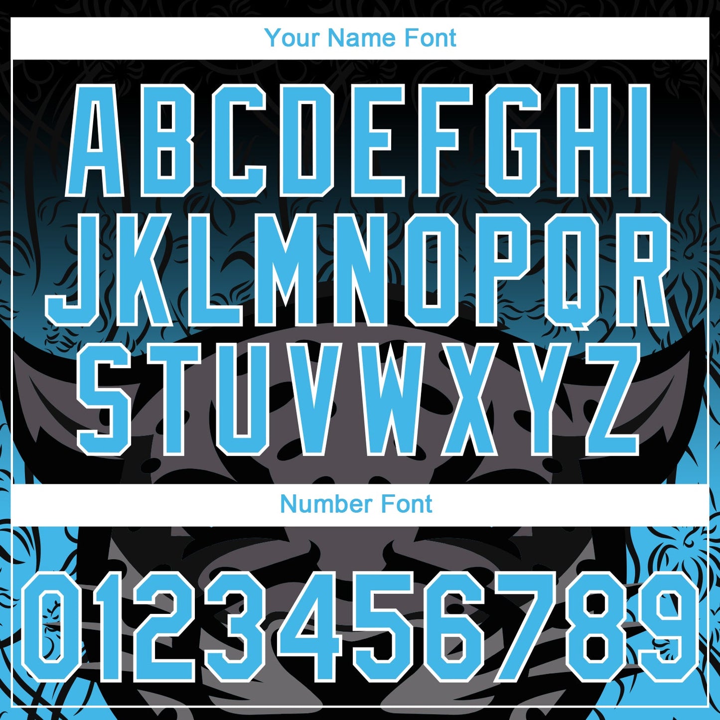 Custom Stitched Black Sky Blue-White 3D Pattern Design Leopardo Sports Pullover Sweatshirt Hoodie view 4
