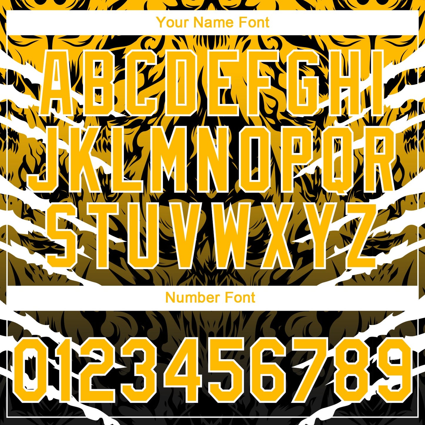 Custom Stitched Black Gold-White 3D Pattern Design Leopardo Sports Pullover Sweatshirt Hoodie view 4