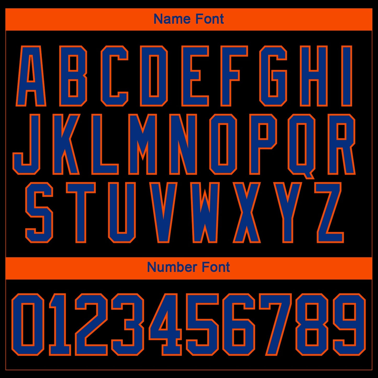 Custom Black Royal-Orange 3D Pattern Fragment Art Hockey Lace Neck Jersey view 5