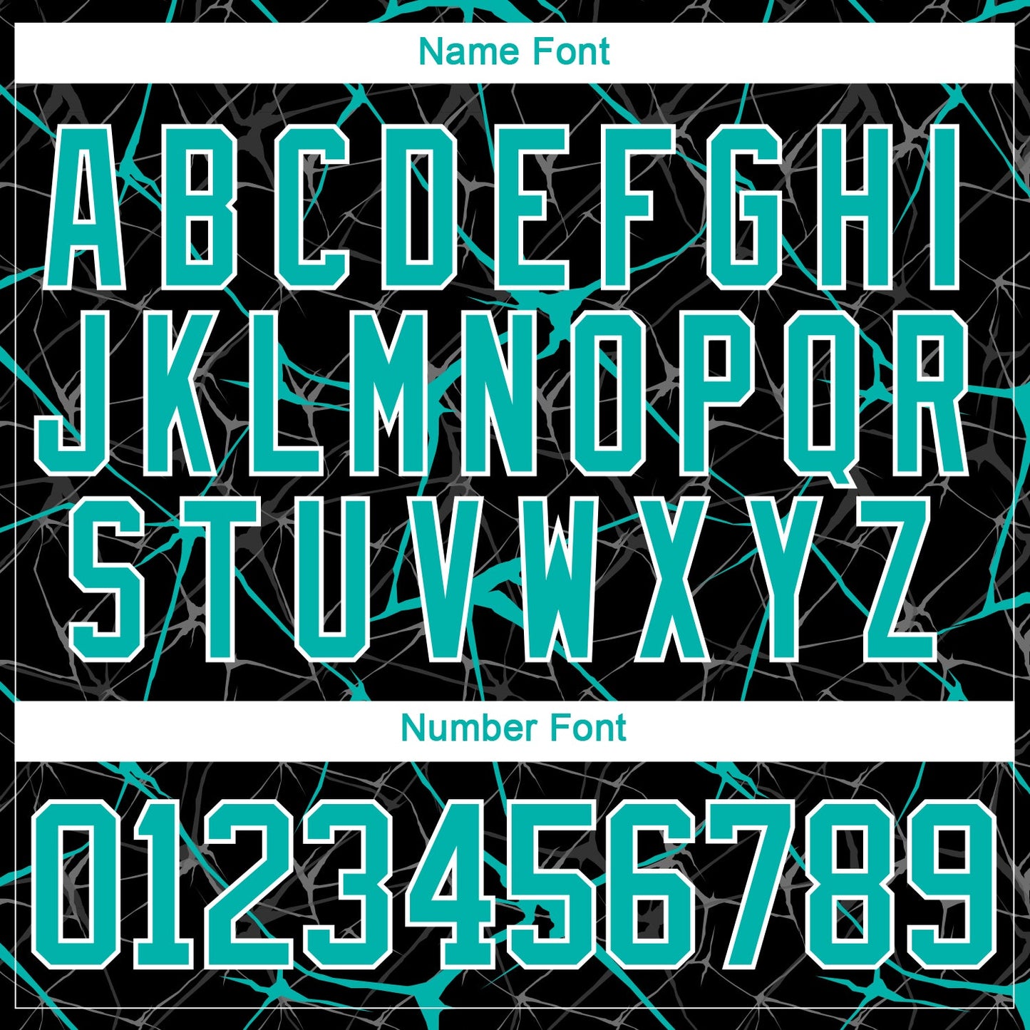Custom Black Aqua-White 3D Pattern Abstract Network Hockey Lace Neck Jersey view 5