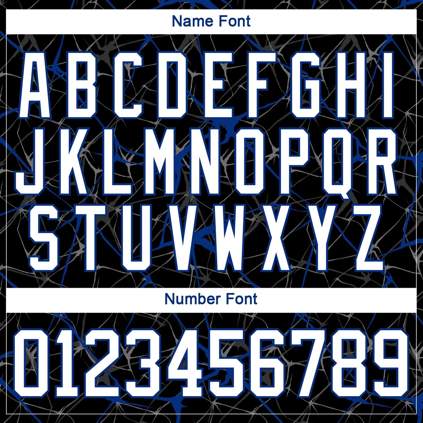 Custom Black White-Royal 3D Pattern Abstract Network Hockey Lace Neck Jersey view 5
