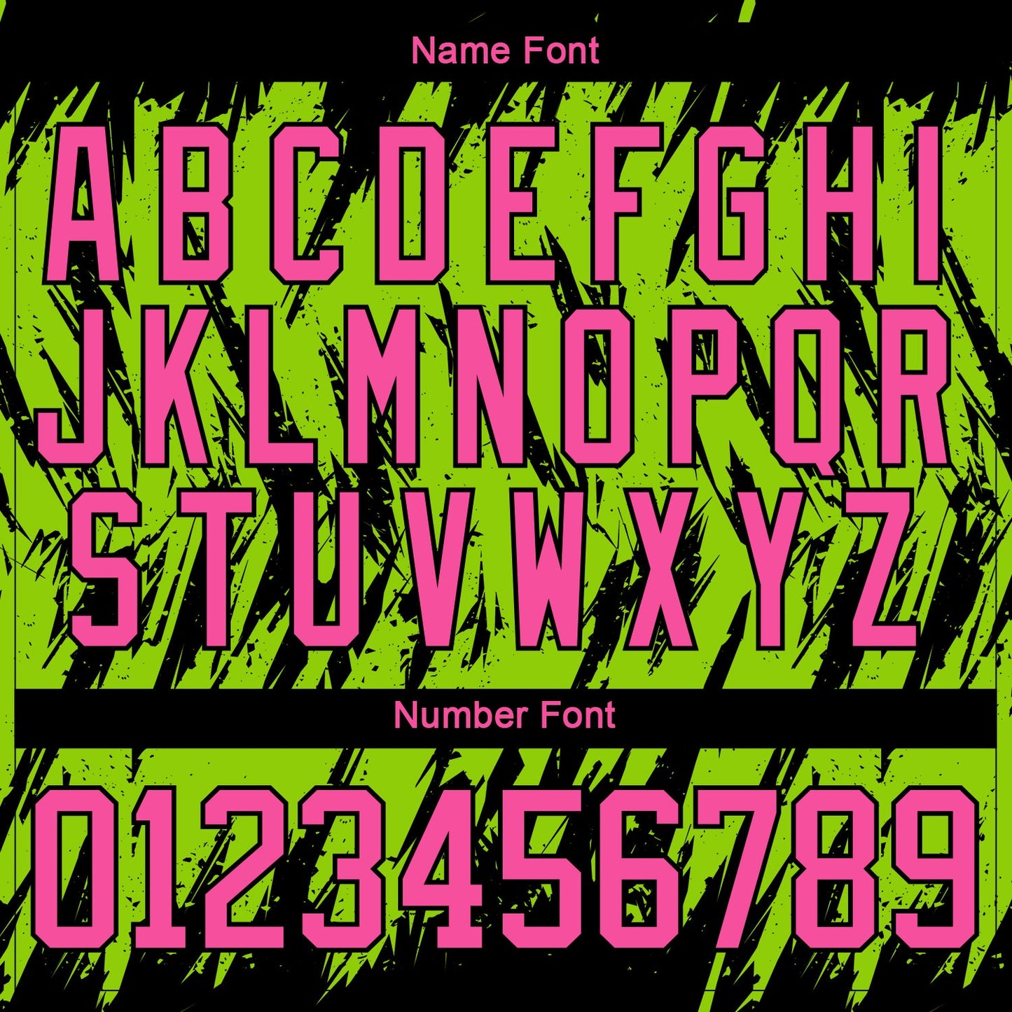 Custom Neon Green Pink-Black 3D Pattern Splash Art Hockey Lace Neck Jersey view 5