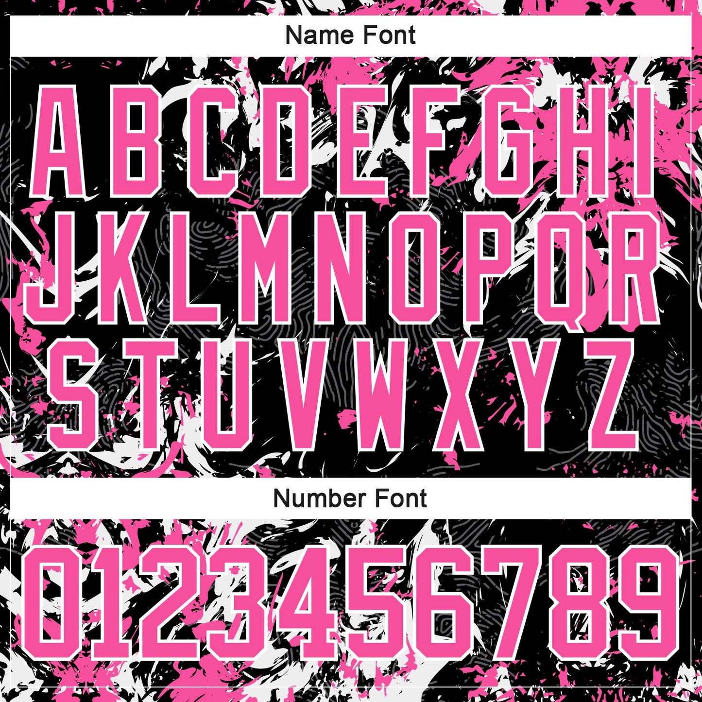 Custom Black Pink-White 3D Fluid Art Splash Hockey Lace Neck Jersey view 5