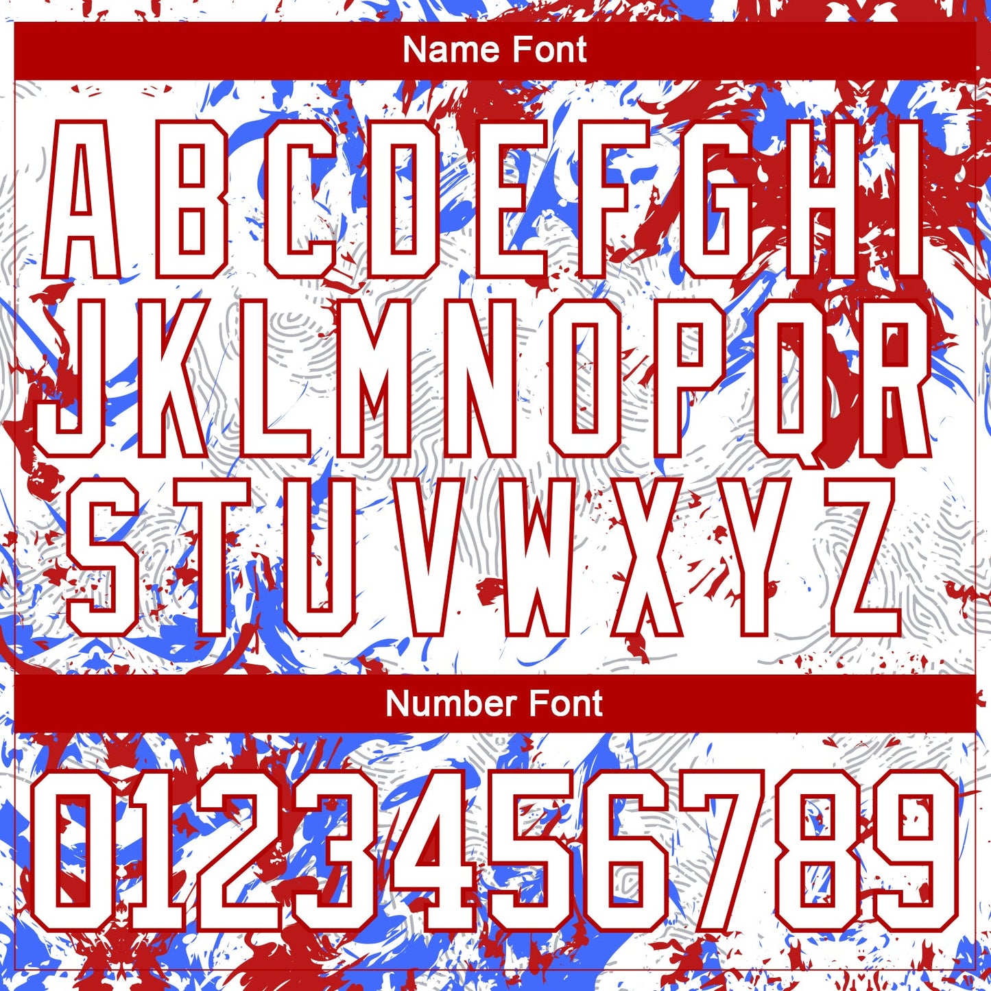 Custom White Red-Royal 3D Fluid Art Splash Hockey Lace Neck Jersey view 5