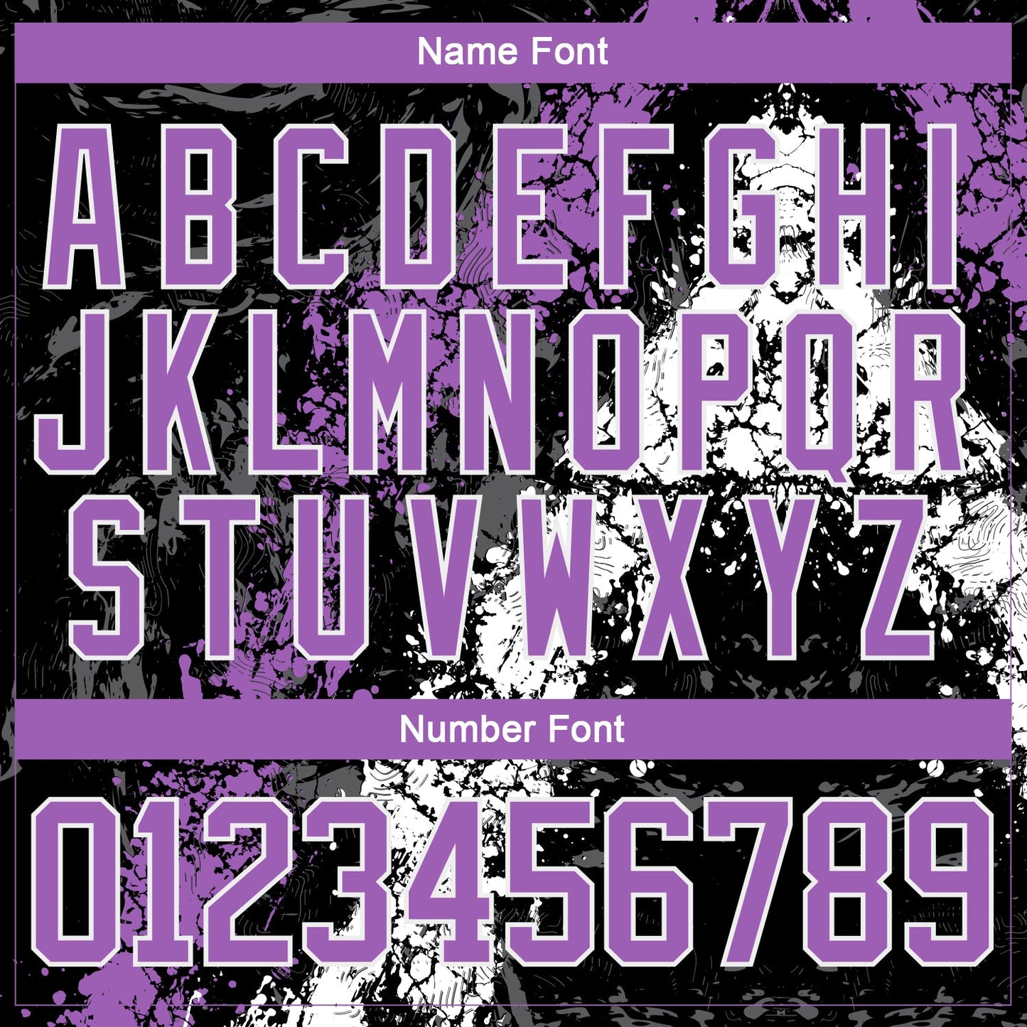Custom Black Medium Purple-White 3D Splash Art Hockey Lace Neck Jersey view 5