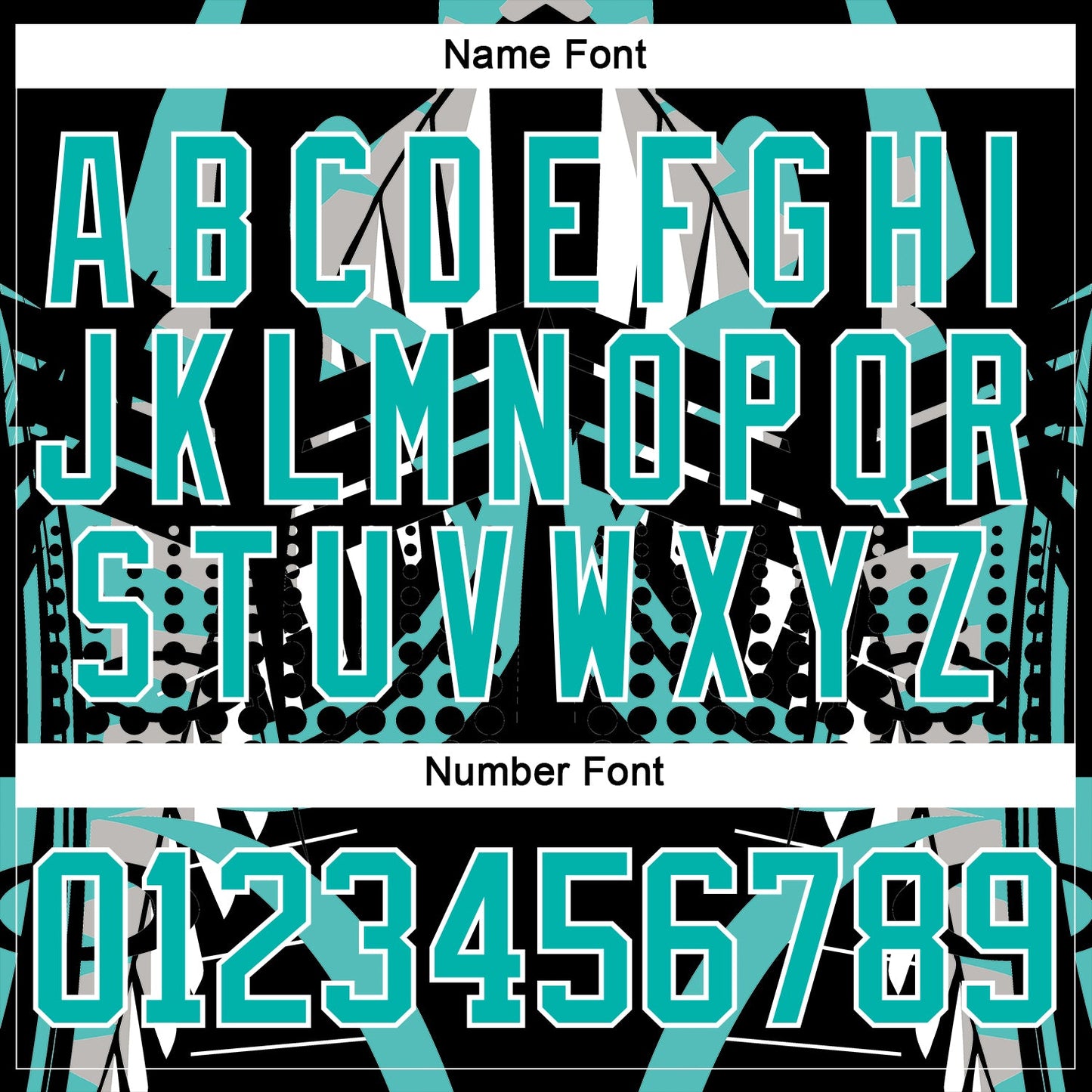 Custom Black Aqua-White 3D Pattern Abstract Hockey Lace Neck Jersey view 5