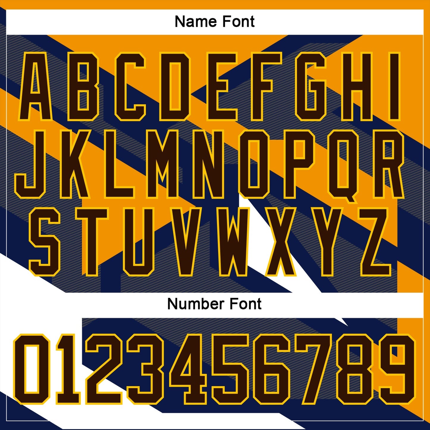 Custom Navy Brown Yellow-White 3D Pattern Cyber Mecha E-sport Hockey Jersey view 5