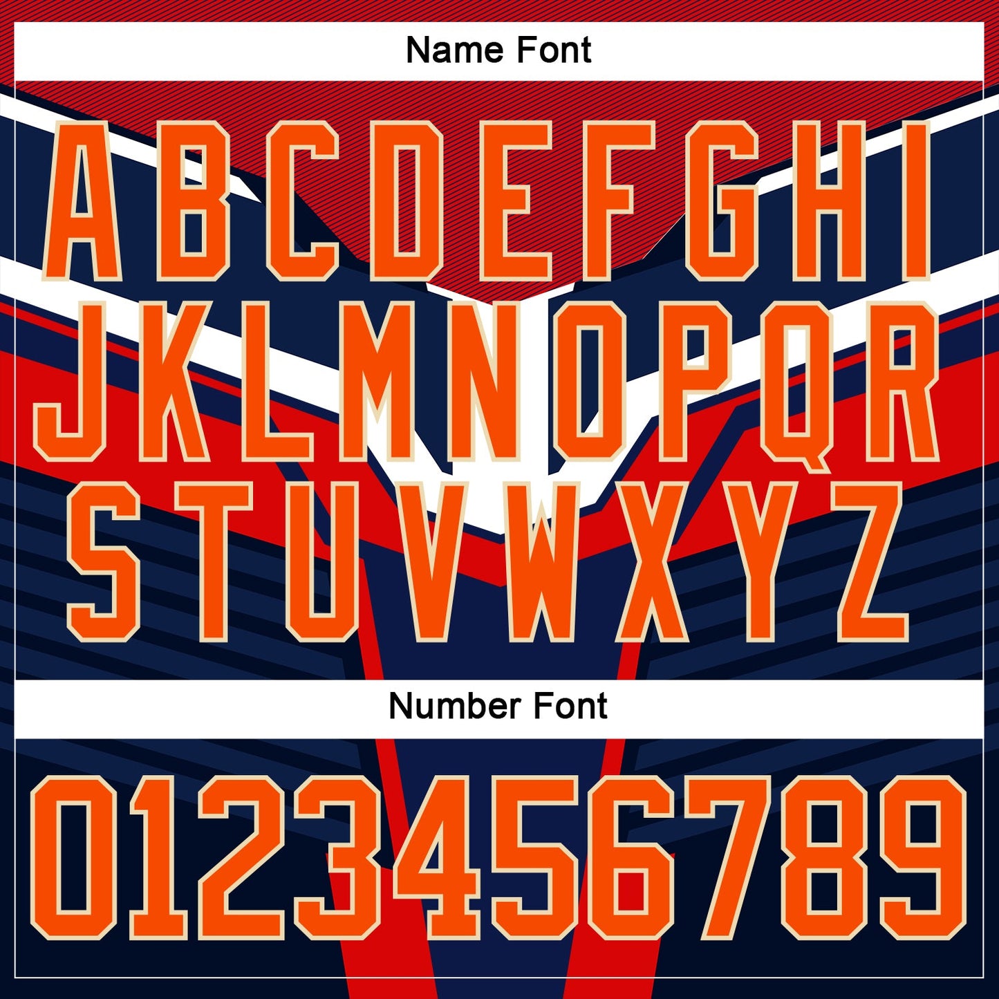 Custom Navy Orange Gold Cream-White 3D Pattern Cyber Mecha E-sport Hockey Jersey view 5